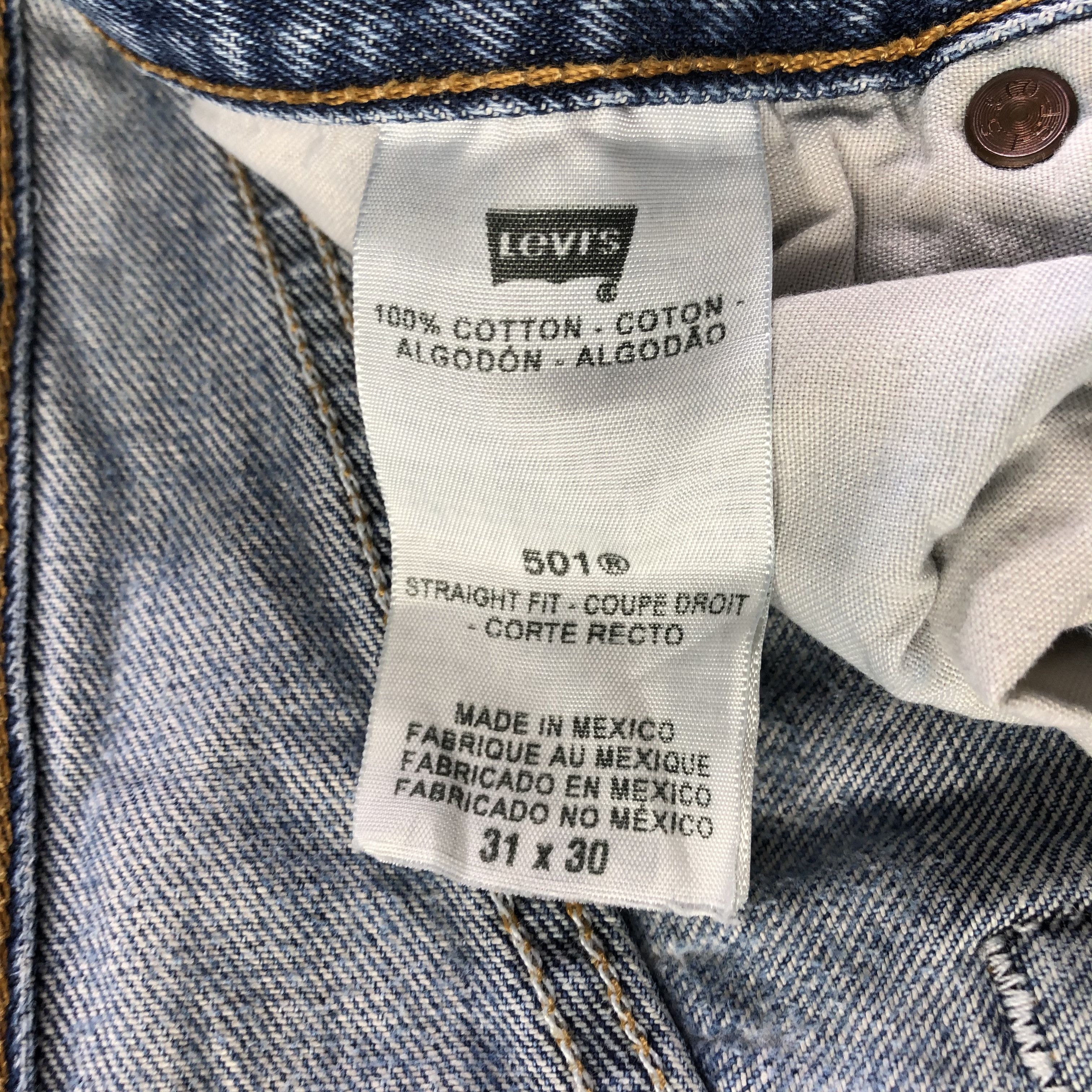 Levi's Vintage Distressed Levis 501 Jeans-J4240 Size US 31 - 12 Thumbnail