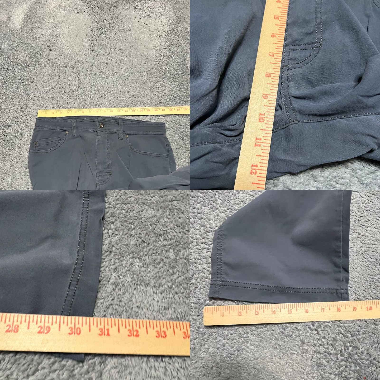 Prana Prana Brion Pants Mens 34 x30.5 Blue Nylon Hiking Outdoor Gorp Chino Mens Regular 31 in Blue Gorp Size US 34 / EU 50 - 8 Thumbnail