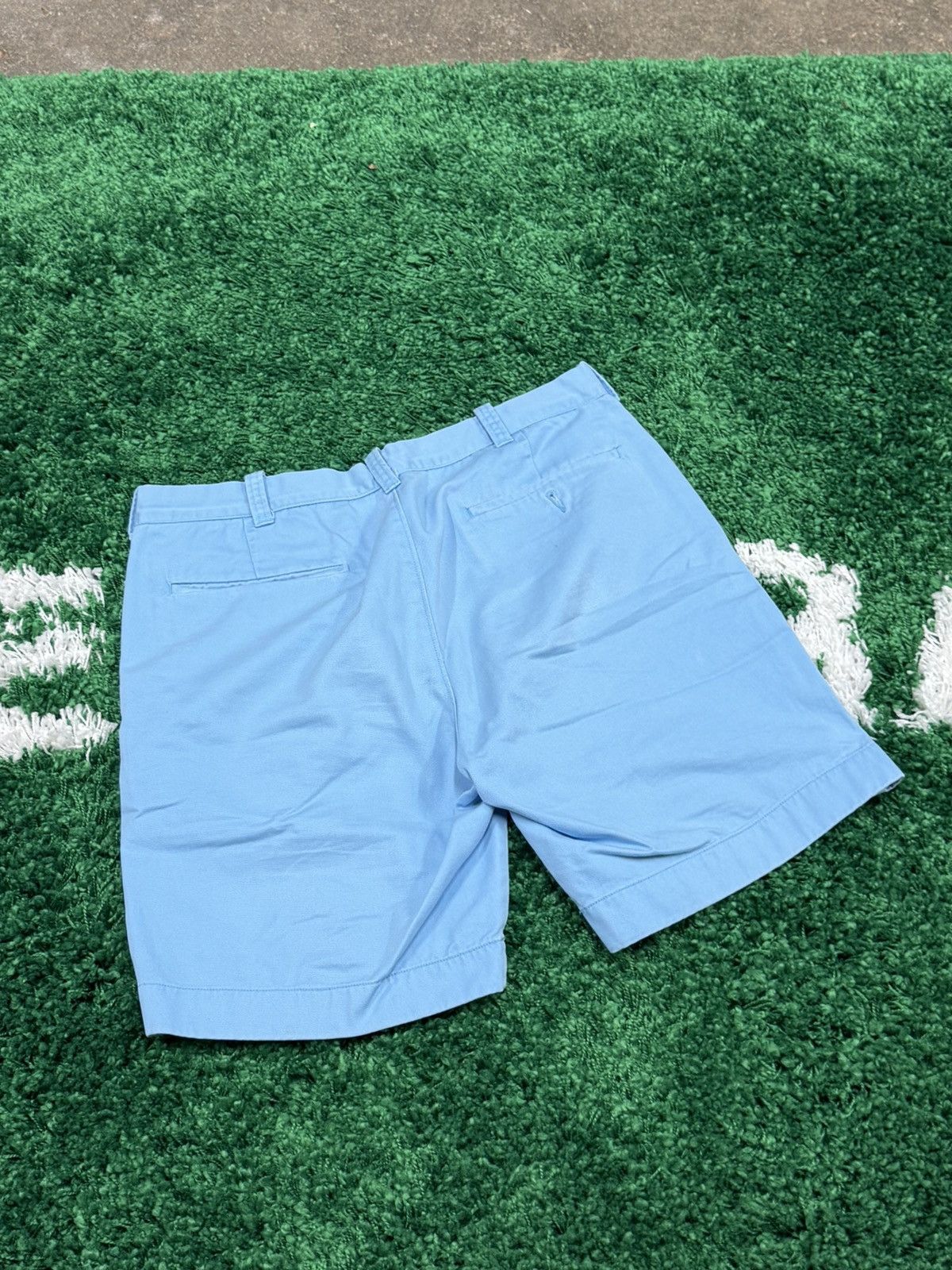 J.Crew J.Crew Ice Glacier Blue Chino Shorts 7 Inch Inseam 33 Size US 33 - 3 Thumbnail