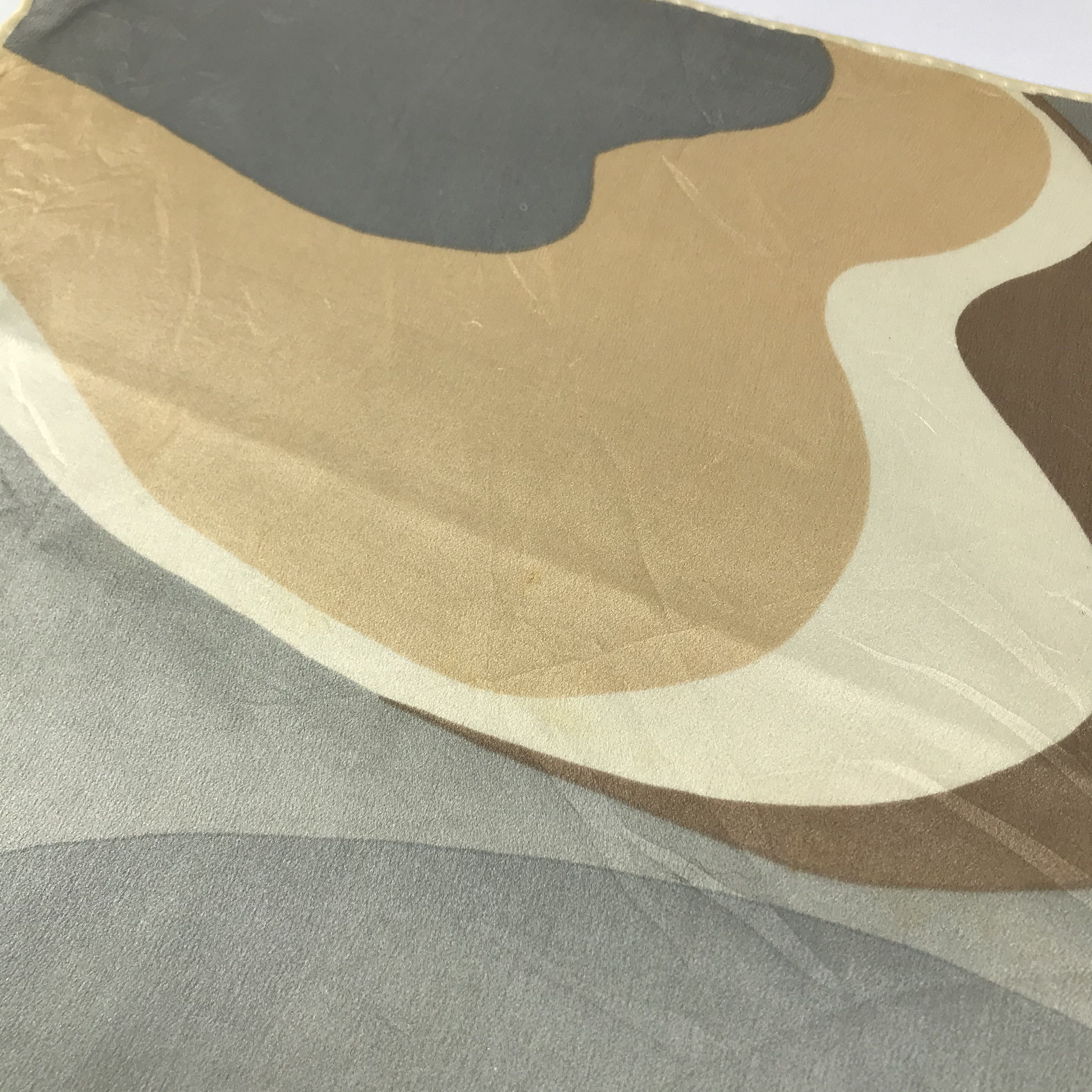 Vintage Abstract Design Silk Scarf M96 Size ONE SIZE - 6 Thumbnail