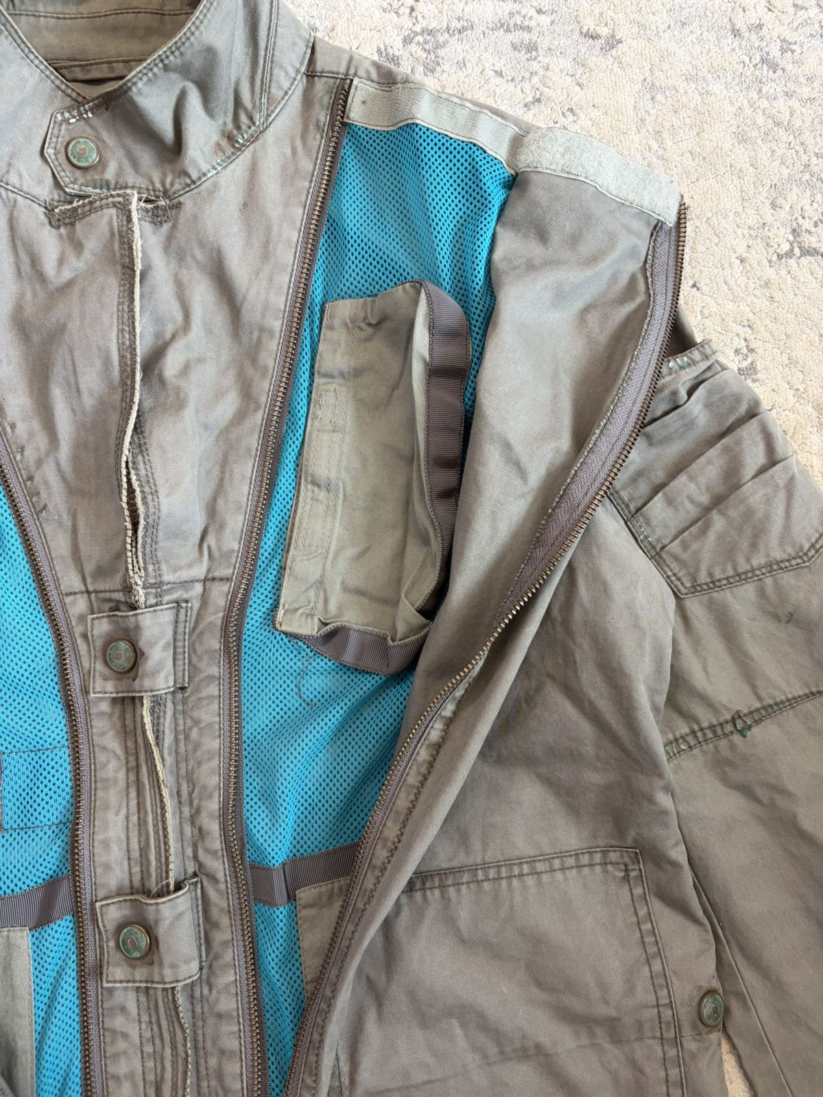 Marithe + Francois Girbaud Multi Pocket Zipper Military Jacket Size US M / EU 48-50 / 2 - 4 Thumbnail