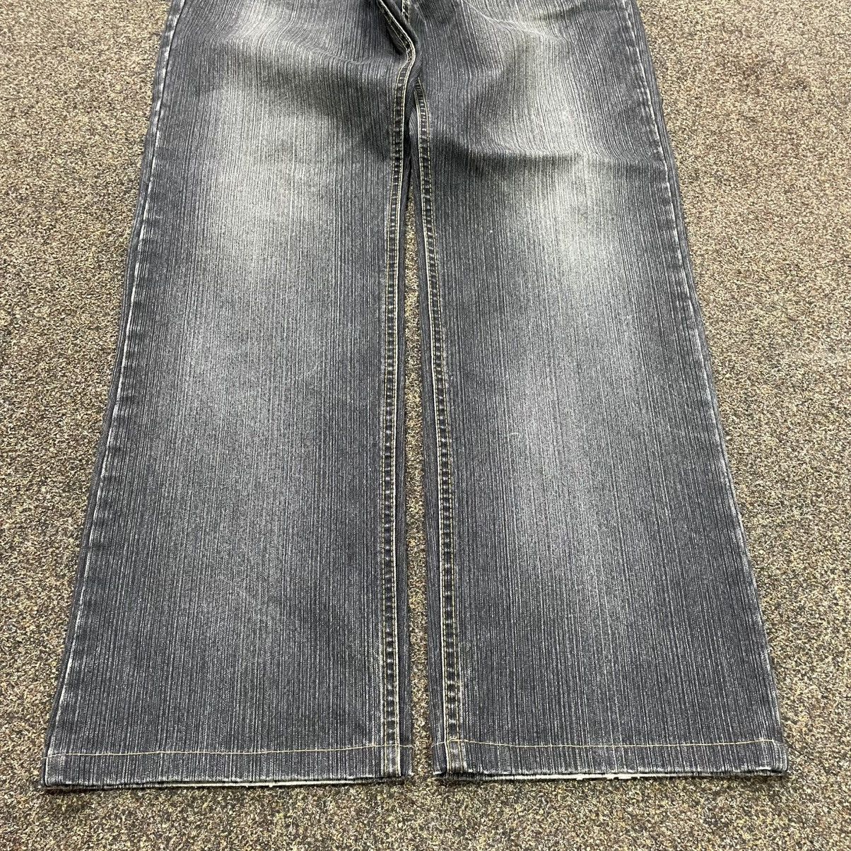 Vintage Vintage Y2K Baggy Wide Leg Faded Jeans Skater Distressed Size 32" / US 10 / IT 46 - 5 Thumbnail