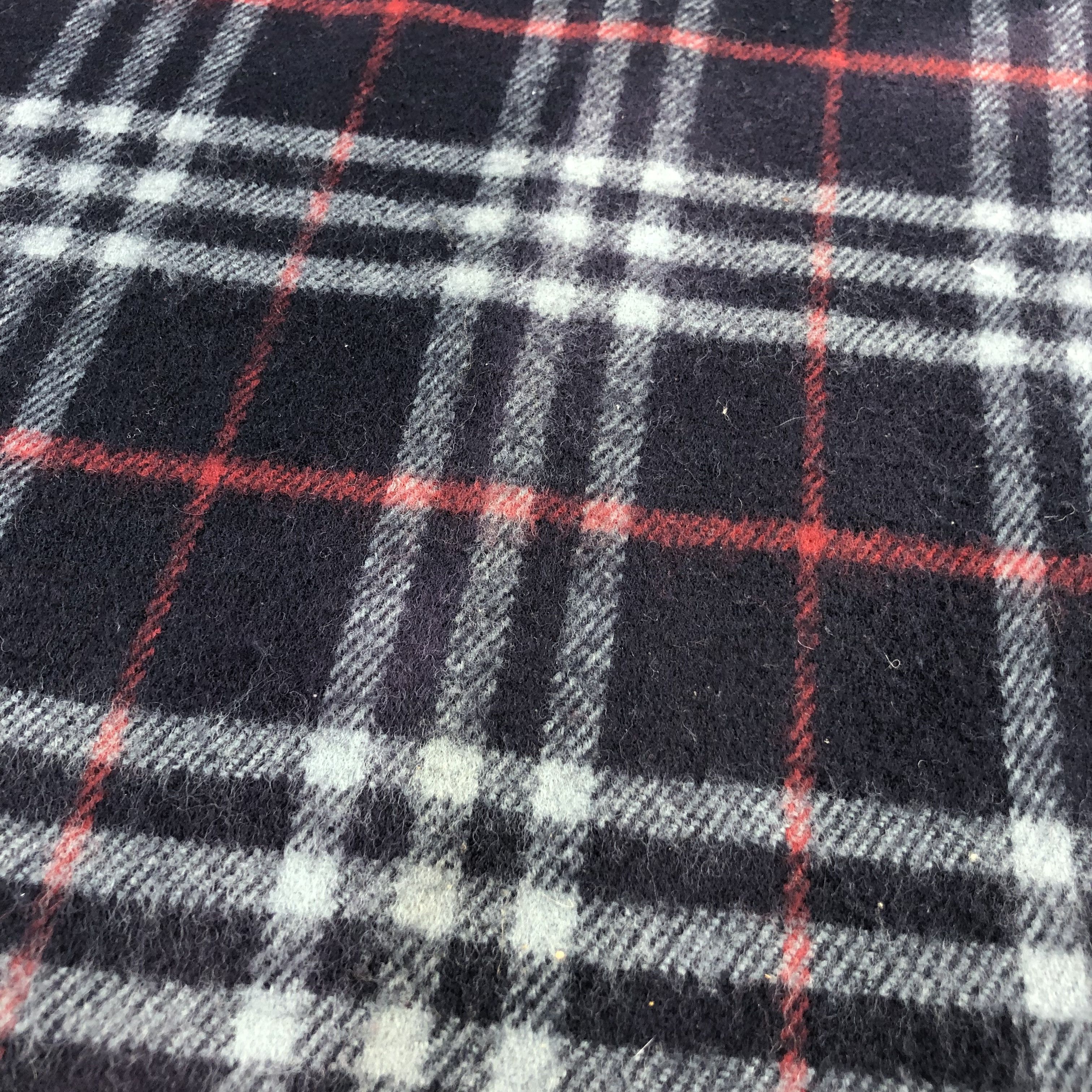 Burberry Burberrys Nova Check Blue Wool Scarf Muffler V996 Size ONE SIZE - 9 Thumbnail