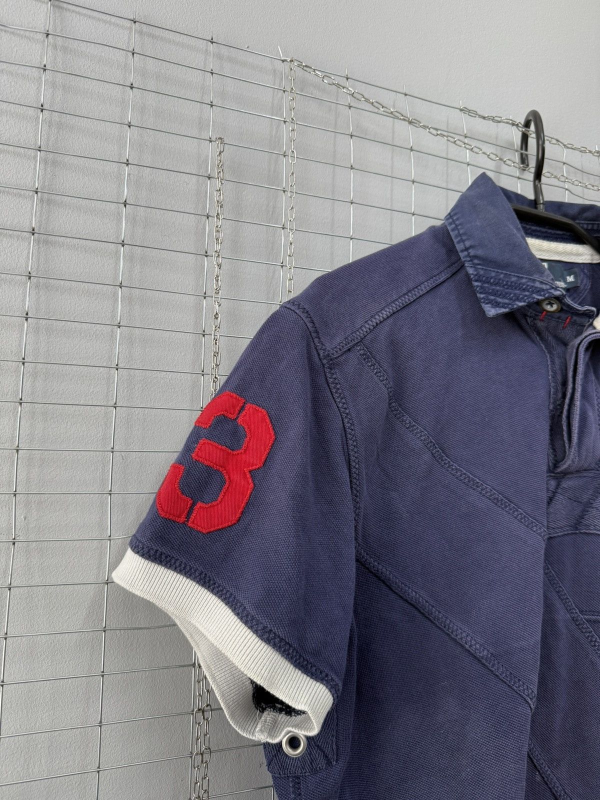 Polo Ralph Lauren × Ralph Lauren × Vintage Polo Ralph Lauren Number 3 Polo T-Shirt Size US M / EU 48-50 / 2 - 2 Thumbnail