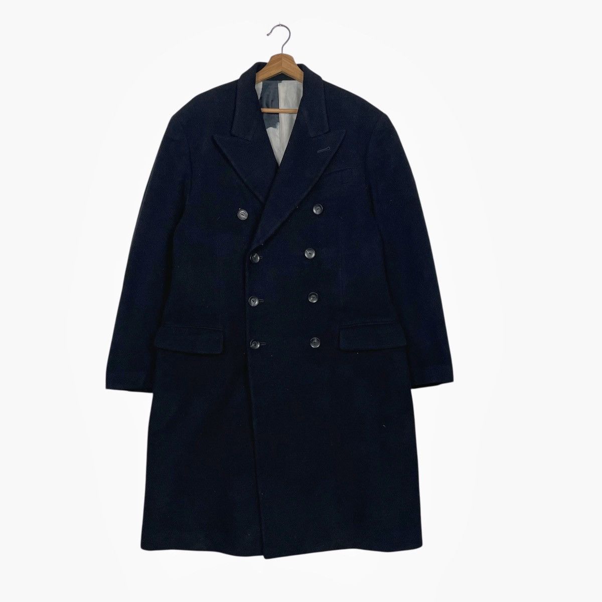 Jean Paul Gaultier Jean Paul Gaultier Homme Double Breasted Wool Overcoat Size US M / EU 48-50 / 2 - 2 Thumbnail