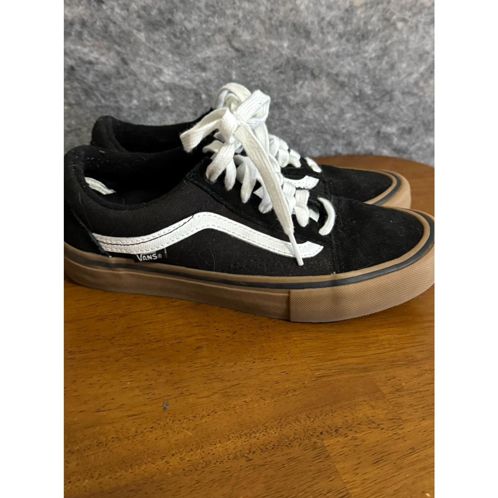 Vans VANS Pro Ultra Cush Low Top Skate Shoe Men Black Canvas Suede Sneaker 5.5 (UK 25.5, EU 37) | Skateboarding Athletic Shoes Size US S / EU 44-46 / 1 - 2 Thumbnail