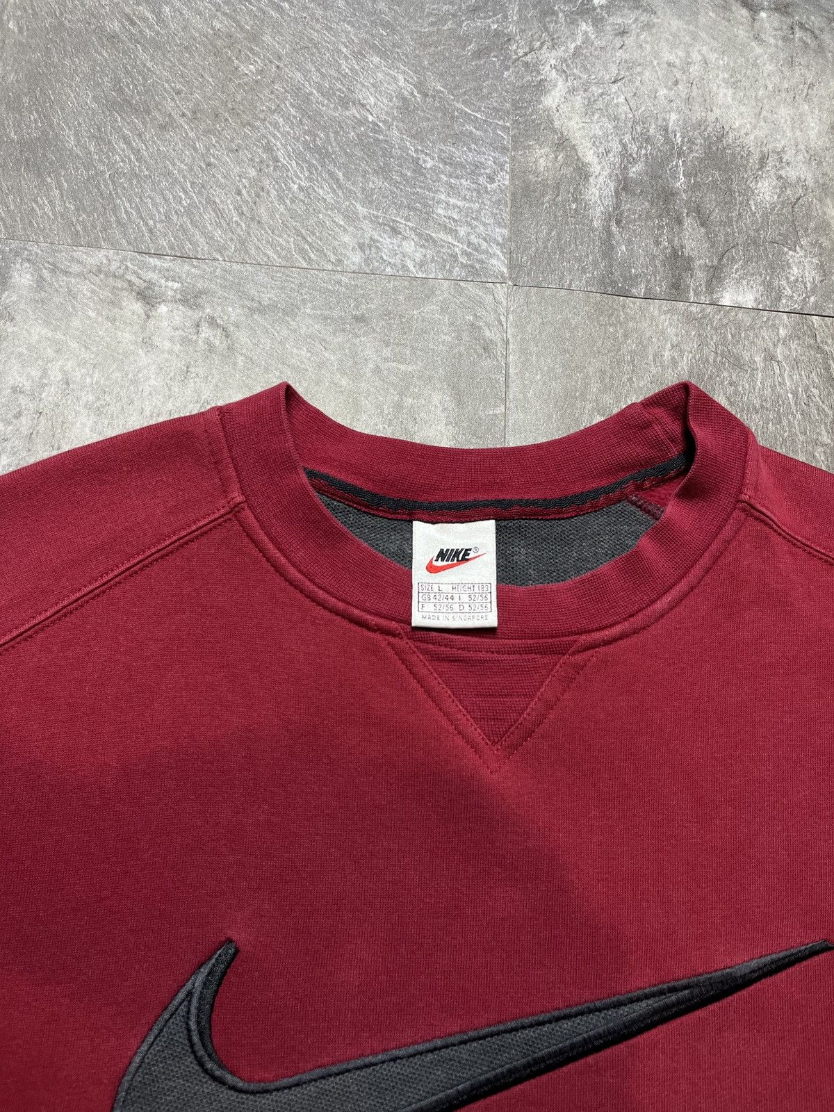 Nike Vintage Nike Sweatshirt Big Logo Swoosh Crewneck 90s Red Y2K Size US S / EU 44-46 / 1 - 6 Thumbnail