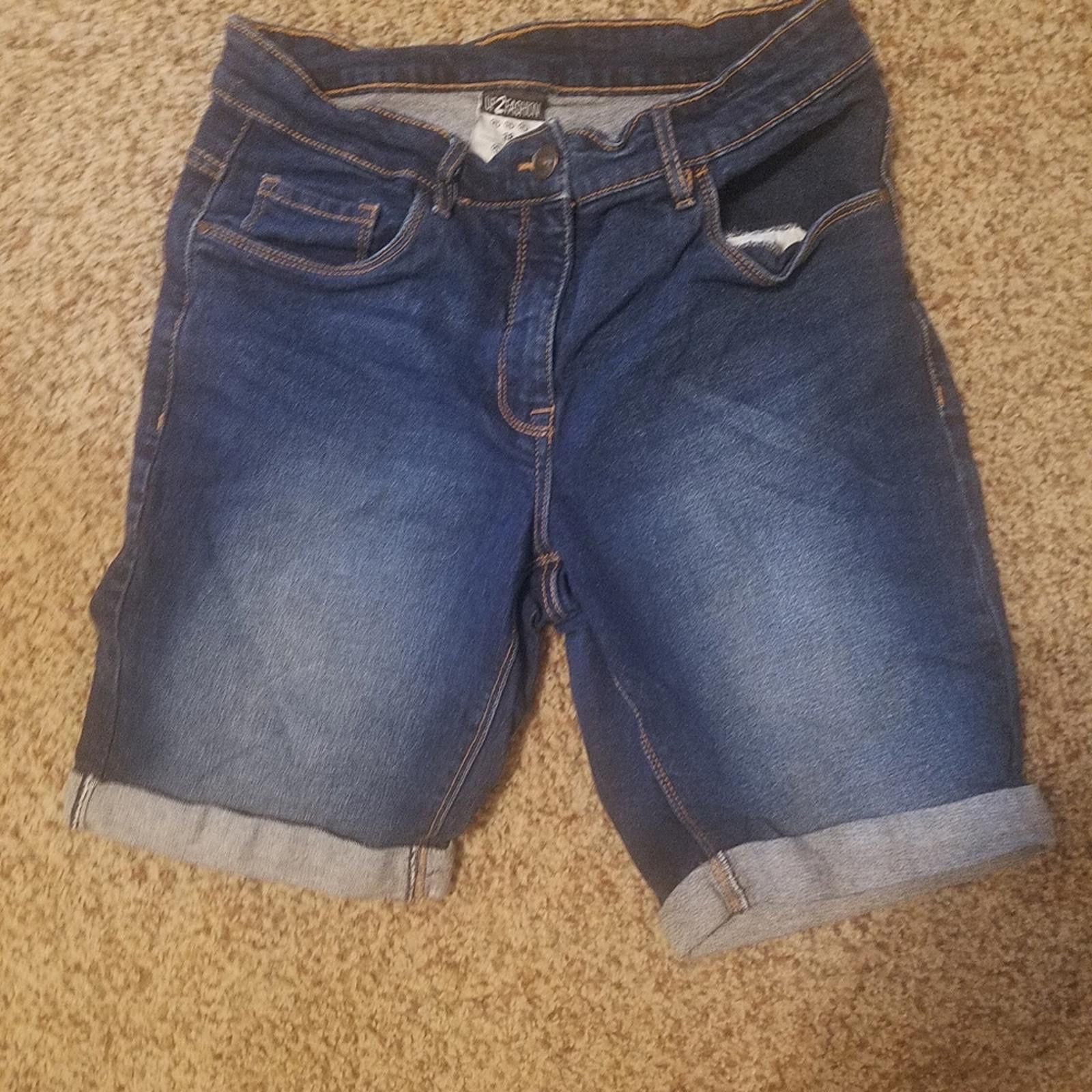 Designer Up 2 Fashion Denim Shorts Size 8 Size 30" / US 8 / IT 44 - 2 Thumbnail