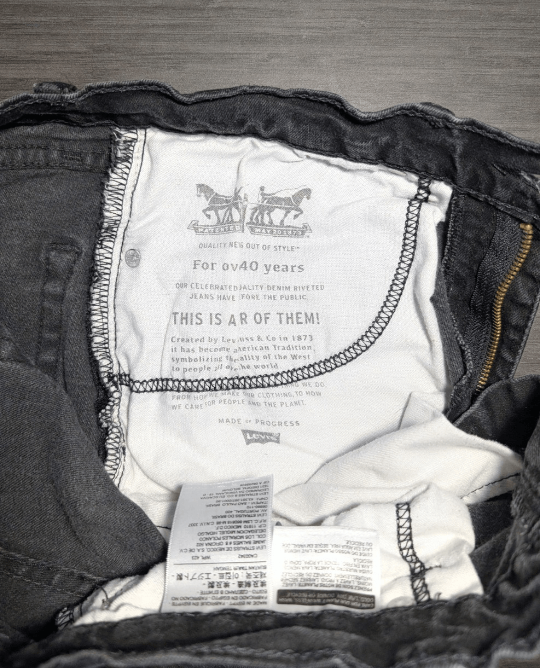 Levi's Levi's 502 Taper Black Jeans Men's Size 31 Size US 31 - 5 Thumbnail