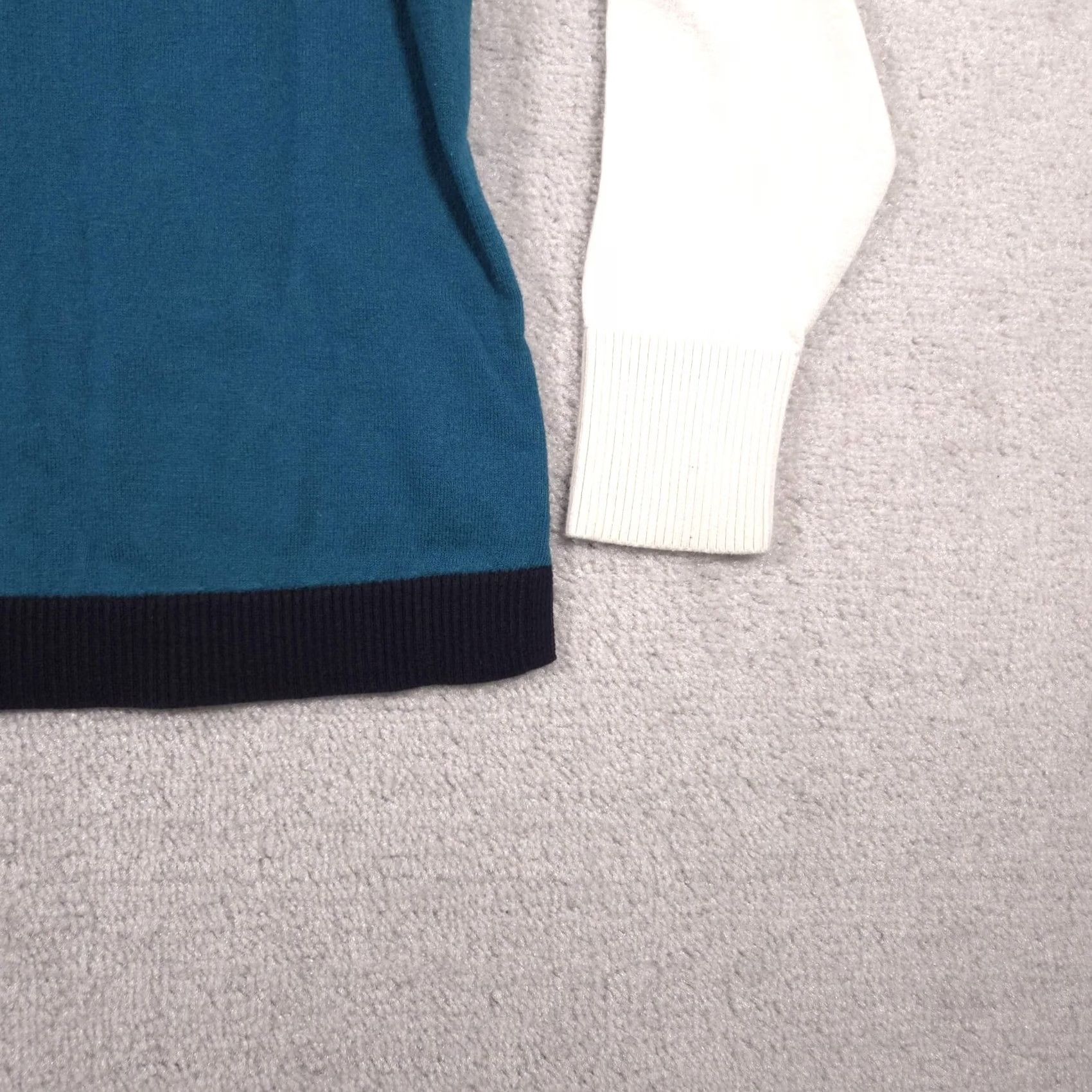 Talbots Talbots Sweater Womens L Multicolor Cowl Neck Drawstring Pullover Colorblock Size L / US 10 / IT 46 - 4 Thumbnail