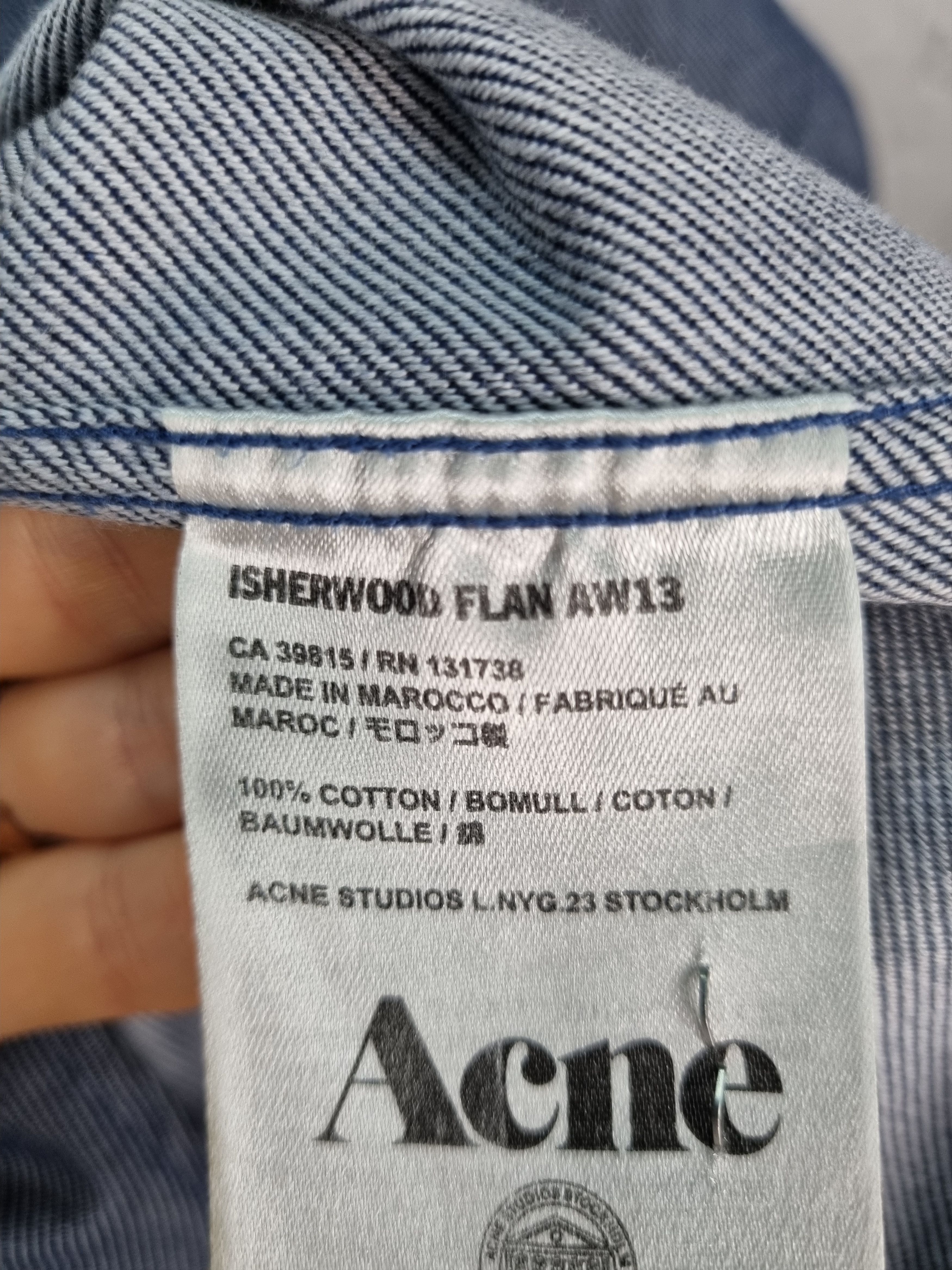 Acne Studios Acne Studios Isherwood Flan AW 13 Classic FitFaded Shirt Size US M / EU 48-50 / 2 - 9 Thumbnail