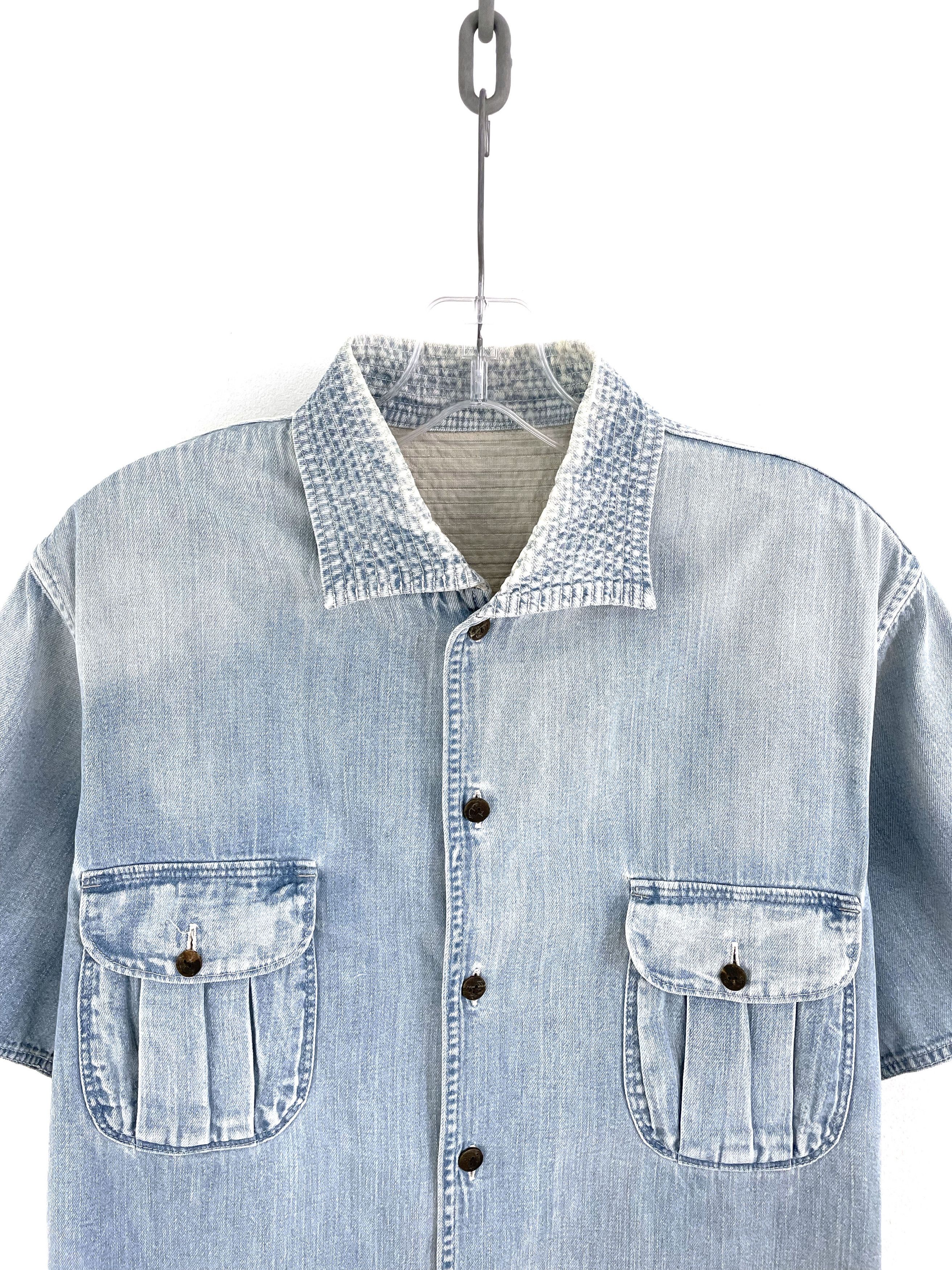 Kapital Cargo Denim Shirt Size US L / EU 52-54 / 3 - 4 Thumbnail