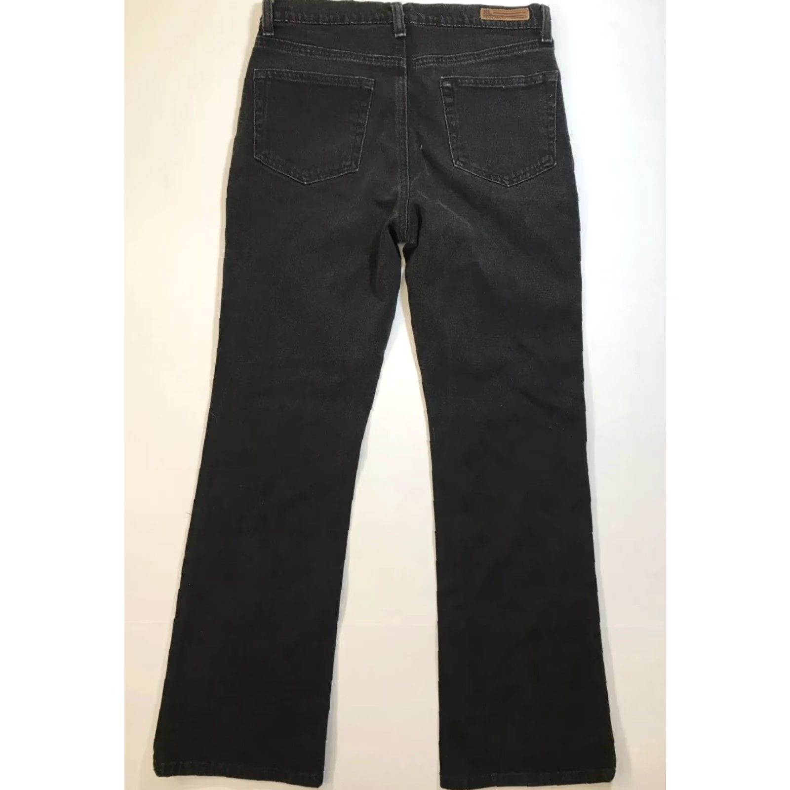 Ralph Lauren VINTAGE Ralph Lauren Bootcut Jeans Womens Size 10 Black Denim 30x32 Classic Flag Size 32" / US 10 / IT 46 - 6 Thumbnail