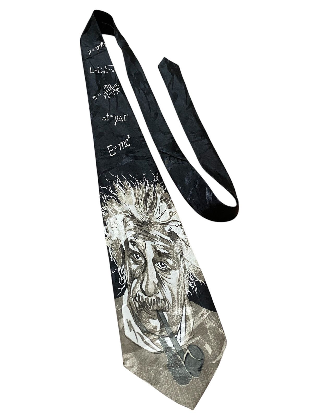 Designer Rare Albert Einstein Design Mathematical Formula Necktie Size ONE SIZE - 1 Thumbnail