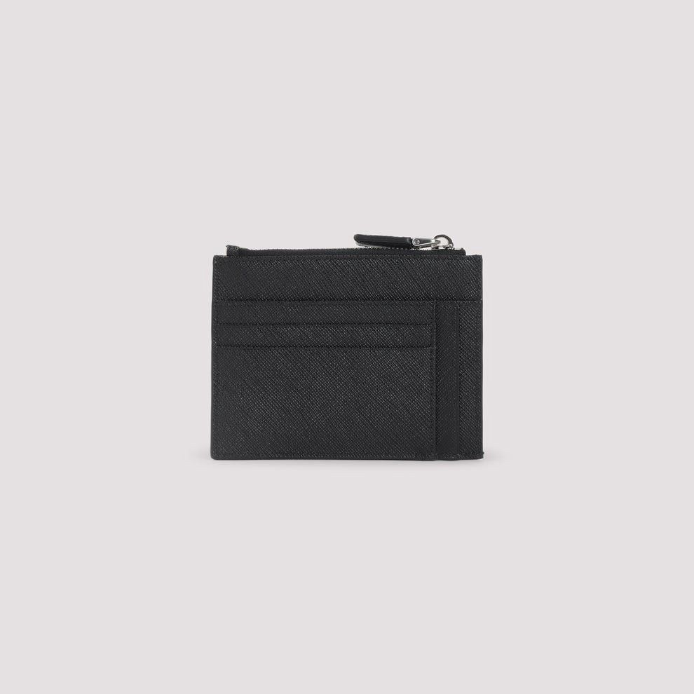 Prada PRADA Black Saffiano Leather Card Holder New & Authentic Size ONE SIZE - 2 Thumbnail