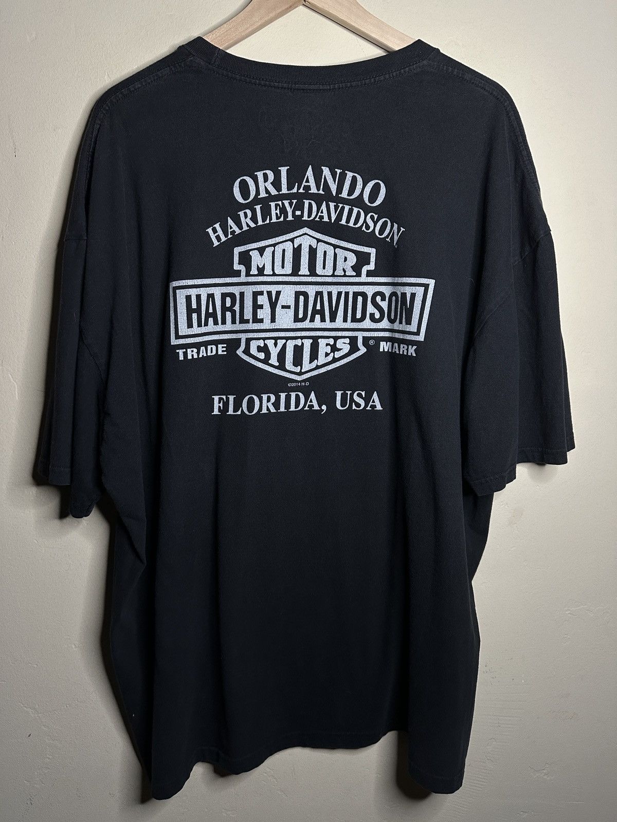 Harley Davidson *RARE* Harley Davidson Orlando Florida Skull T-Shirt - 3XL Size US XXL / EU 58 / 5 - 2 Thumbnail