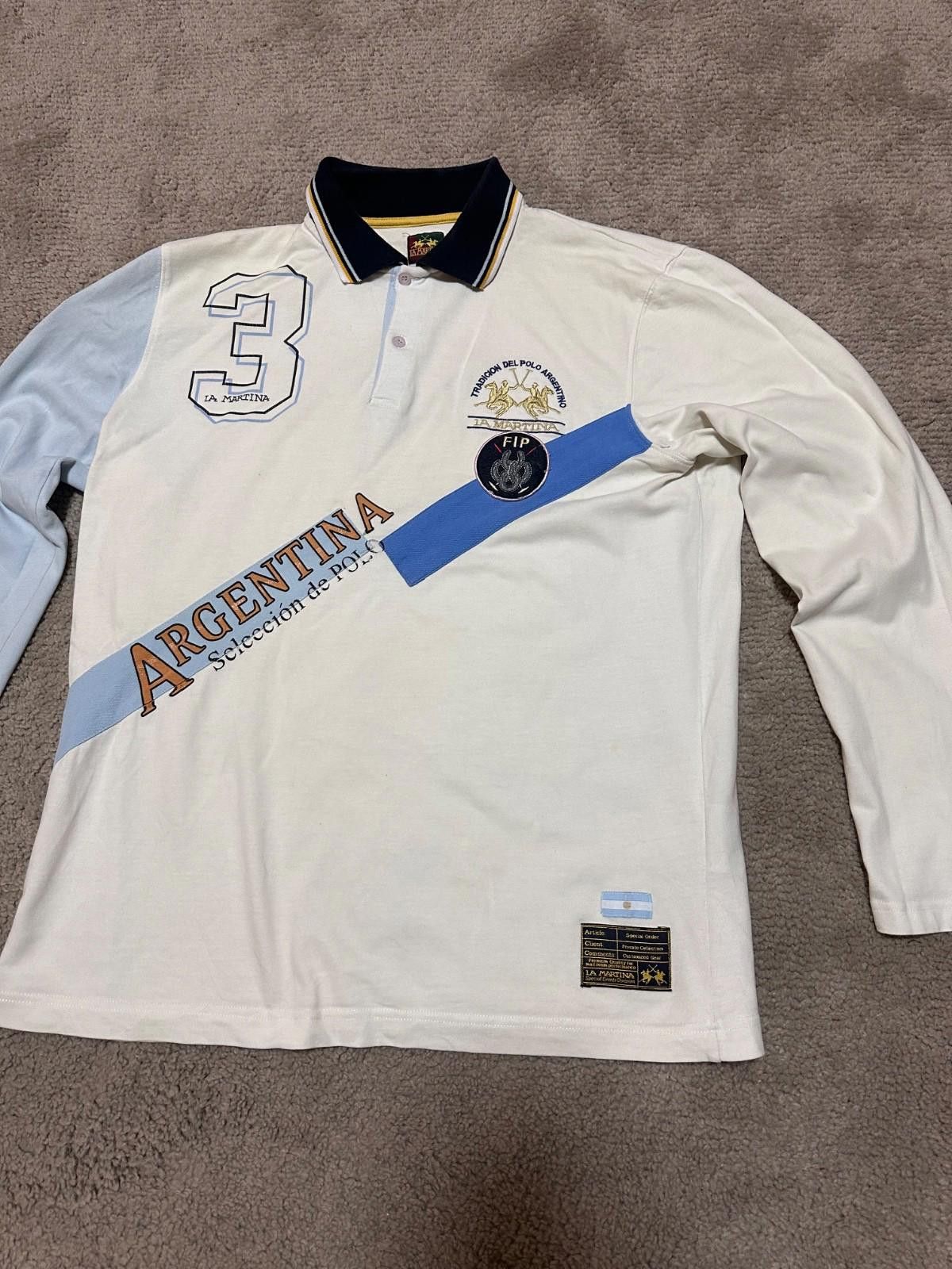 La Martina La Martina Argentina Rugby #3 Long Sleeve Polo T-Shirt XXL Size US XXL / EU 58 / 5 - 3 Thumbnail