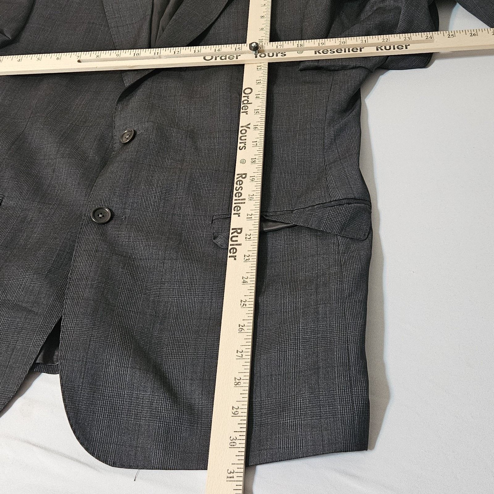 Saks Fifth Avenue Ermenegildo Zegna Sz 42 US Wool Silk Gray Italy Sport Coat Size US L / EU 52-54 / 3 - 7 Thumbnail