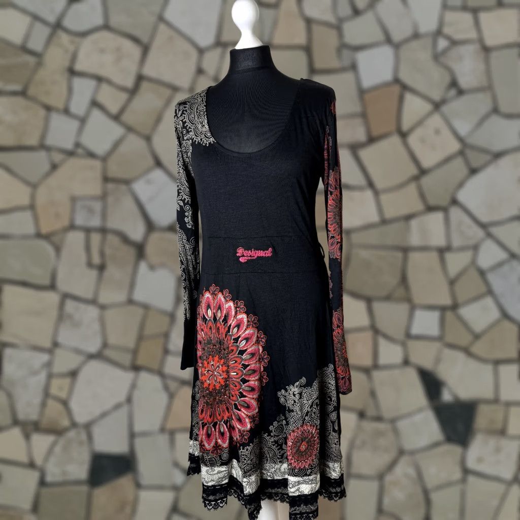Desigual Desigual womens dress Size L Multicoloured Size L / US 10 / IT 46 - 1 Thumbnail