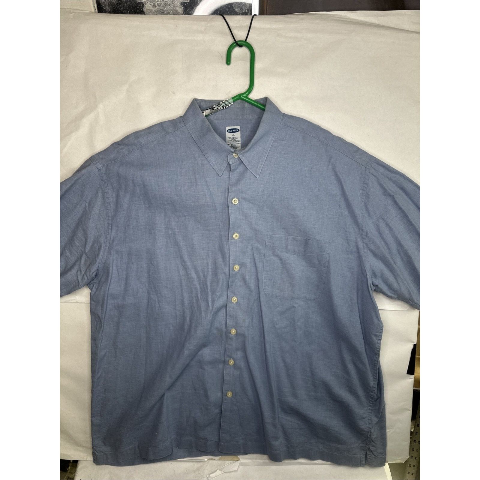 Old Navy Old Navy Shirt Mens Size XL Blue short Sleeve Button Up VTG Size US XL / EU 56 / 4 - 1 Thumbnail