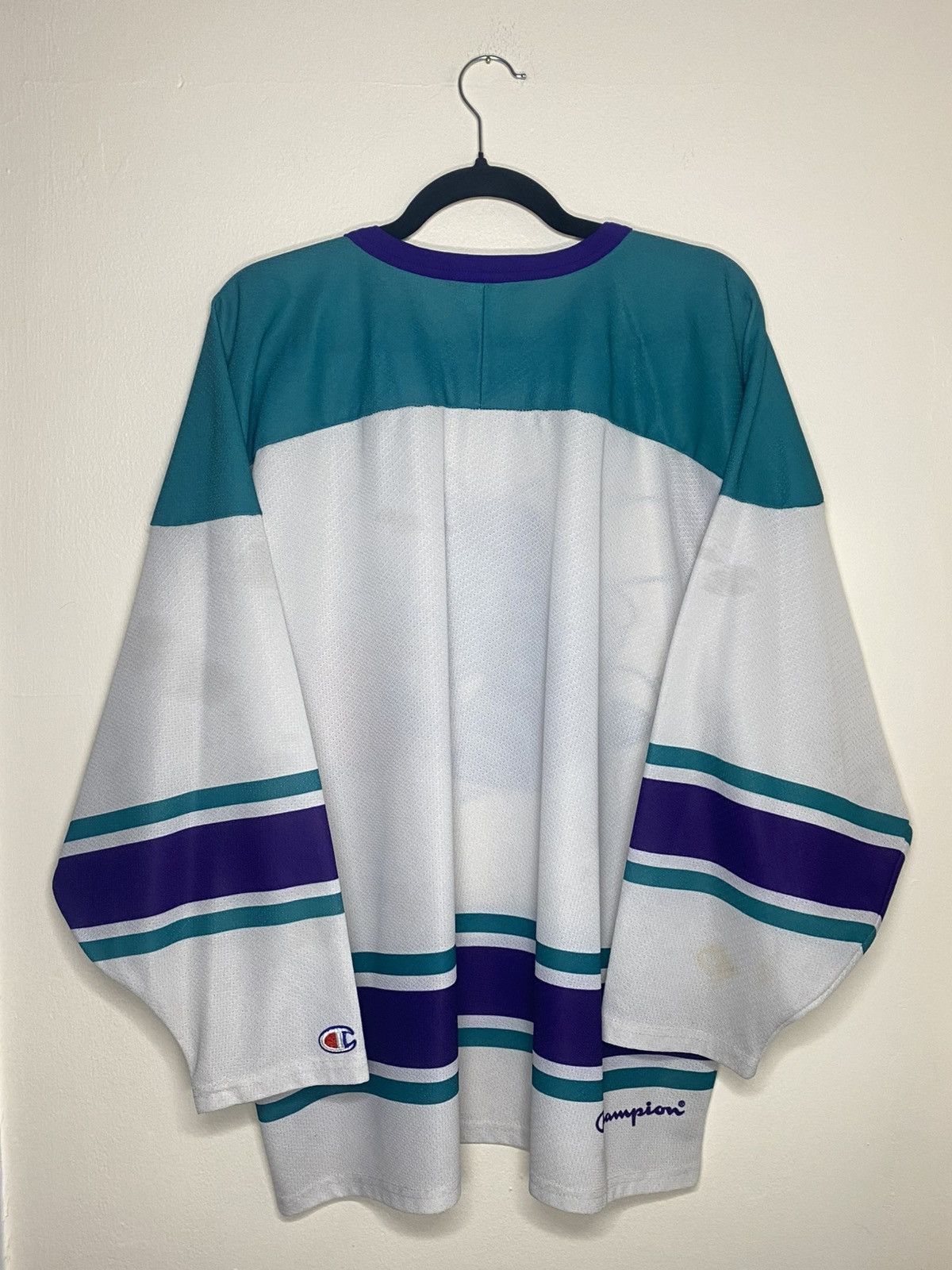 Champion 1990’s Champion Charlotte Hornets Hockey Jersey Size Large Size US XL / EU 56 / 4 - 2 Thumbnail
