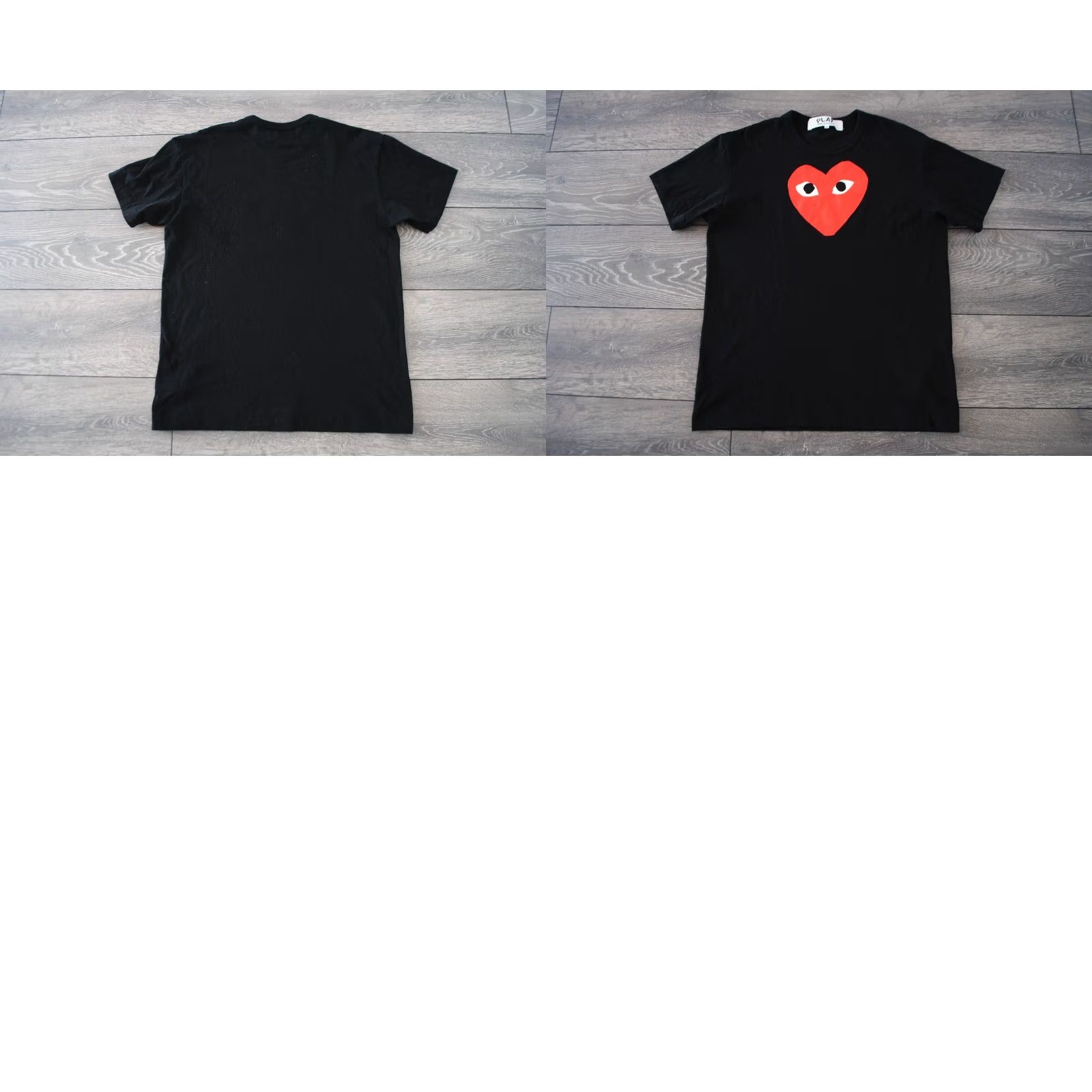 Logo 7 PLAY COMME DES GARCONS MENS T-SHIRT BLACK BIG LOGO RED HEART CREW XL MINT Size US XL / EU 56 / 4 - 8 Thumbnail