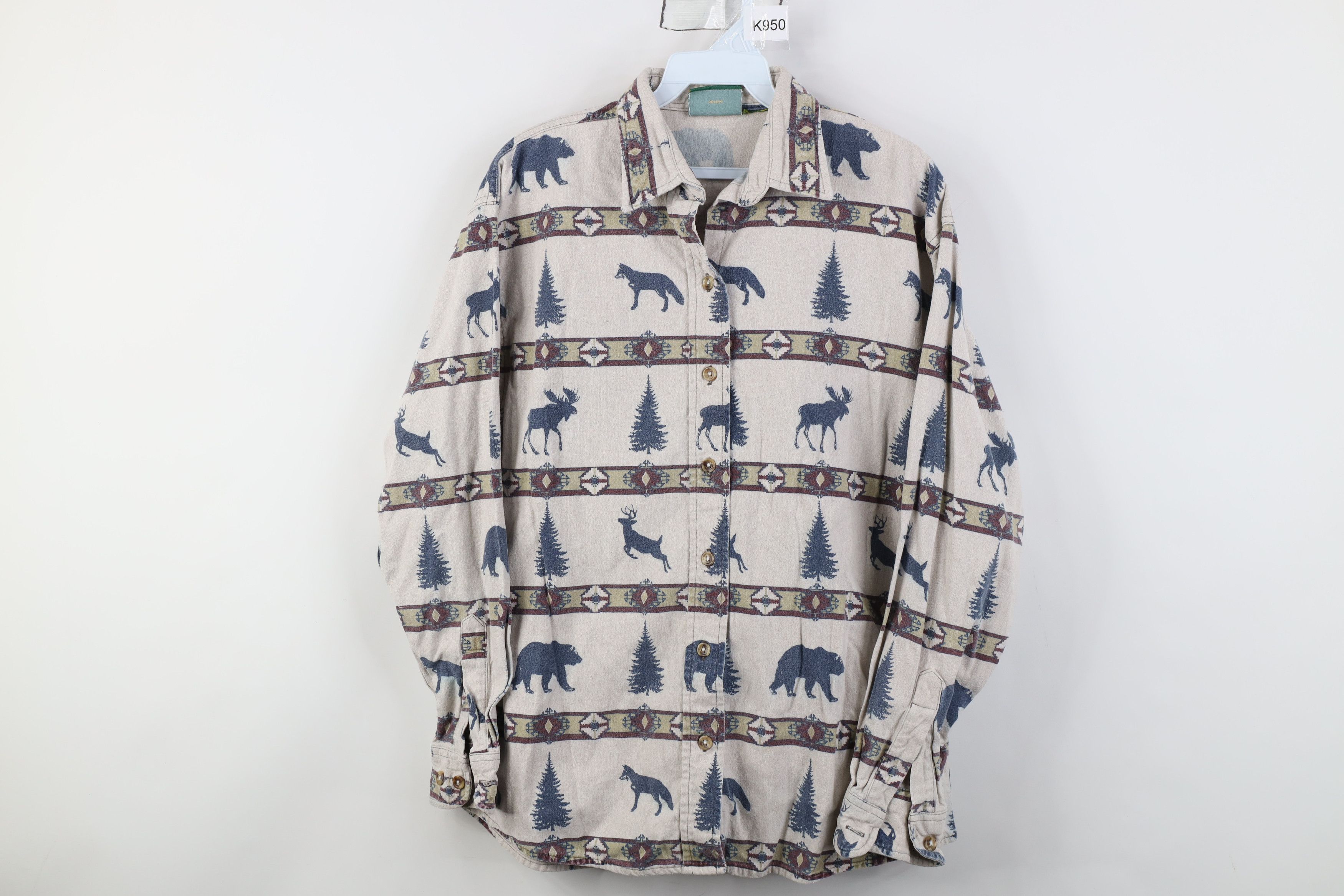 Cabelas Vintage 90s Cabelas Southwestern Animal Chamois Cloth Shirt Size M / US 6-8 / IT 42-44 - 1 Thumbnail