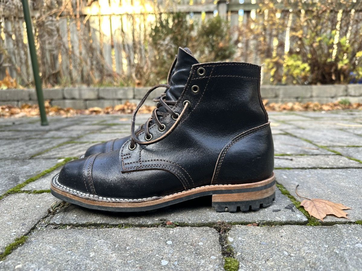 Truman Boot Co. Truman Stitchdown Black Waxed Flesh on 79 last Size US 7 / EU 40 - 3 Thumbnail