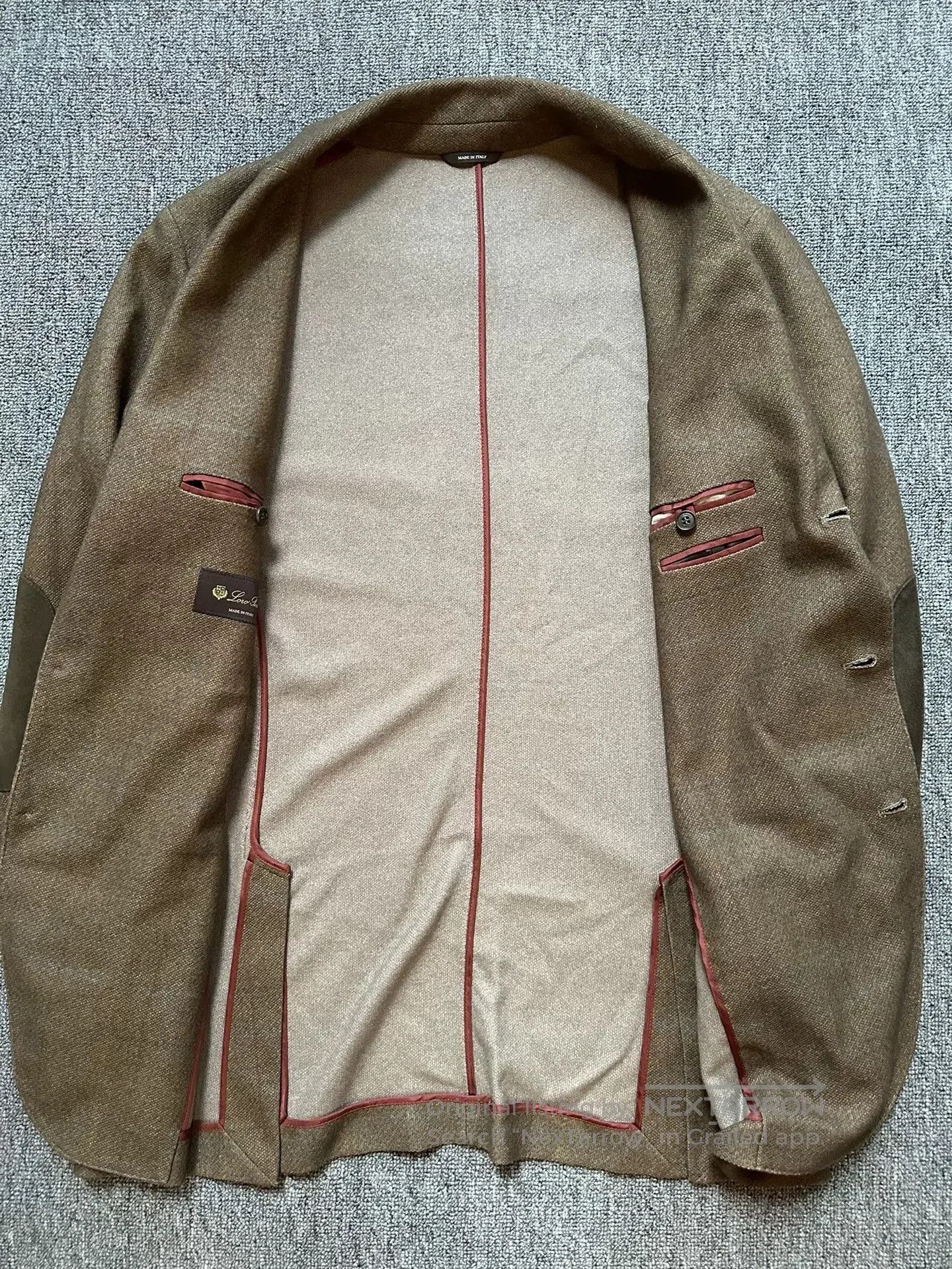 Loro Piana high-quality cashmere silk blend blazer. Size US XL / EU 56 / 4 - 3 Thumbnail