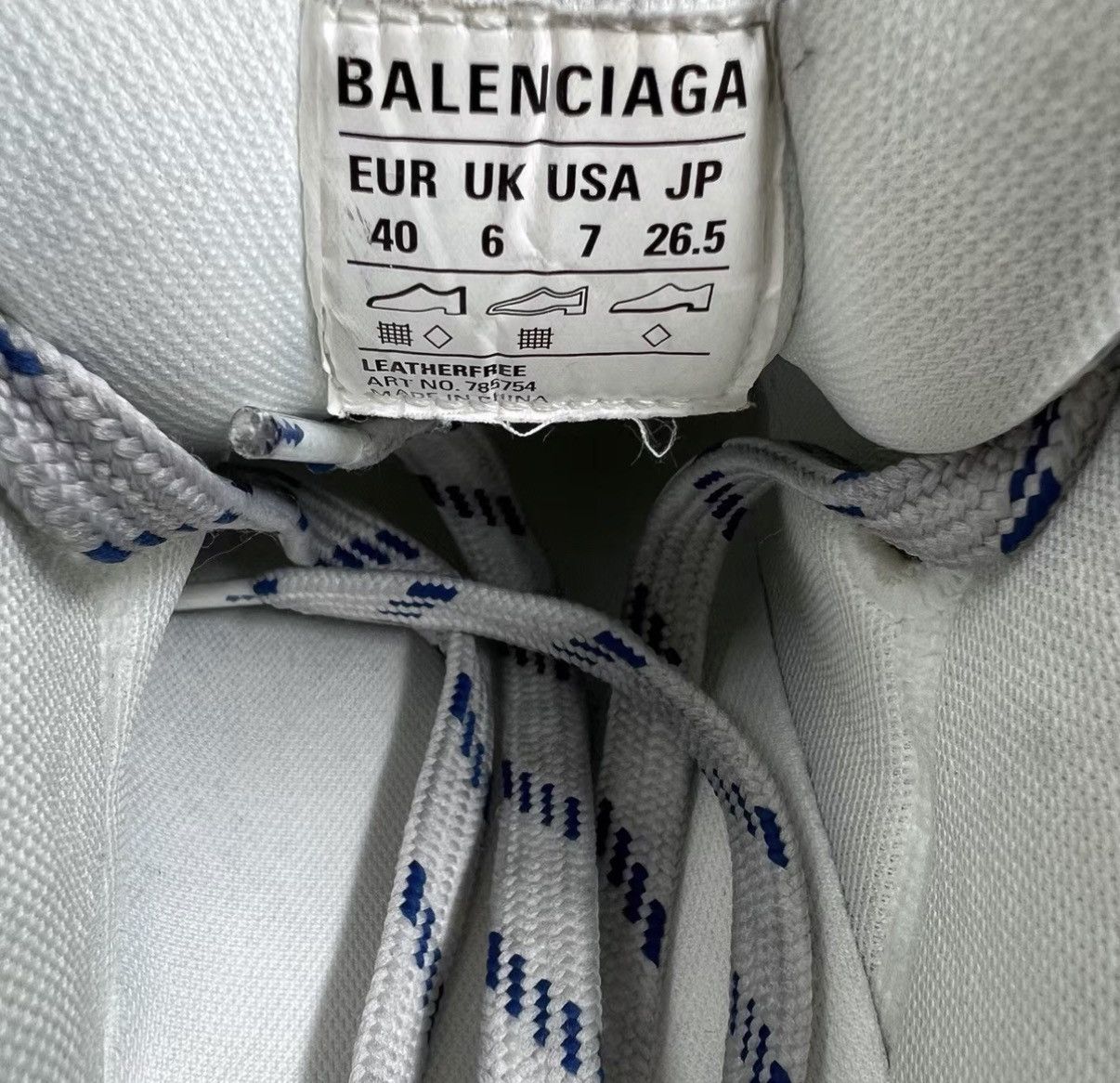 Balenciaga Balenciaga Cargo White & Blue Dad Sneakers J41 Size US 7 / EU 40 - 6 Thumbnail