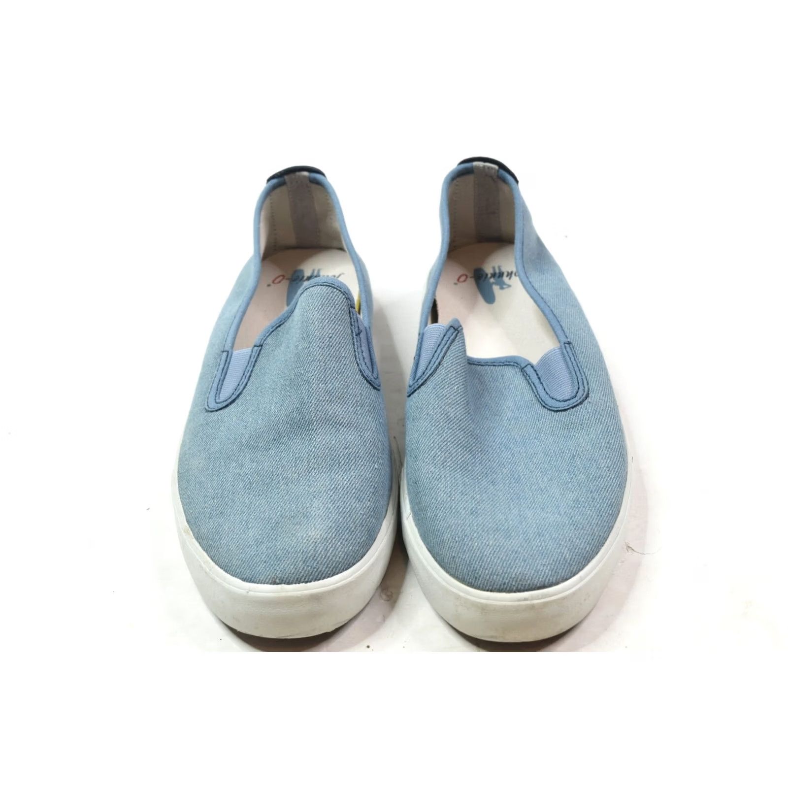 johnnie-O Johnnie-O Stealth Sneakers Light Blue Slip-On Canvas Casual Low Top Mens 9.5M Size US M / EU 48-50 / 2 - 6 Thumbnail