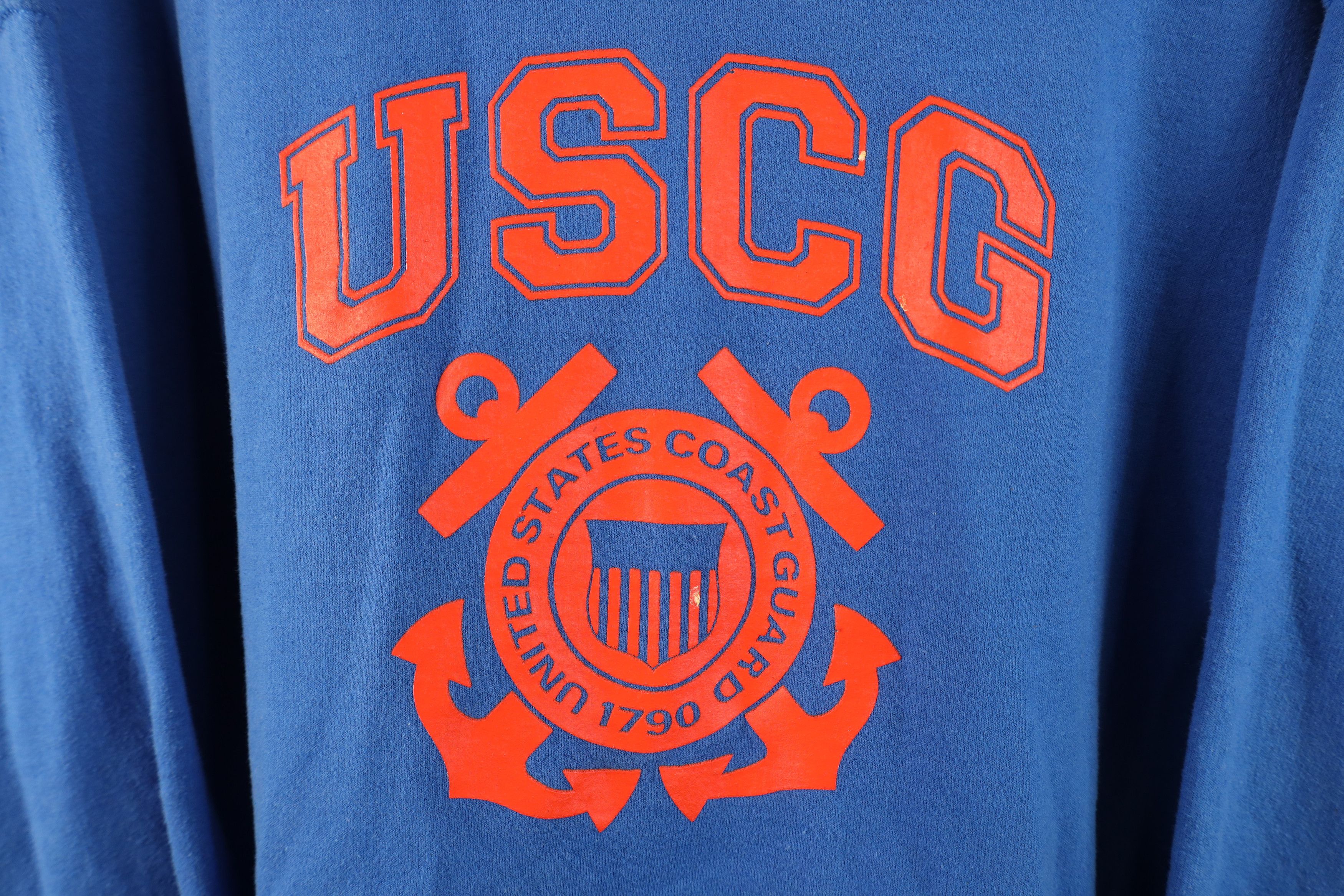 Vintage Vintage 90s USCG United States Coast Guard Hoodie Sweatshirt Size US XL / EU 56 / 4 - 4 Thumbnail