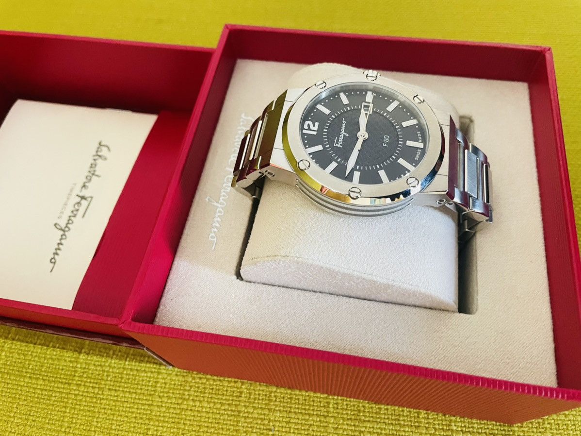 Salvatore Ferragamo Salvatore Ferragamo Silver Men's Steel Bracelet Watch Size ONE SIZE - 10 Thumbnail