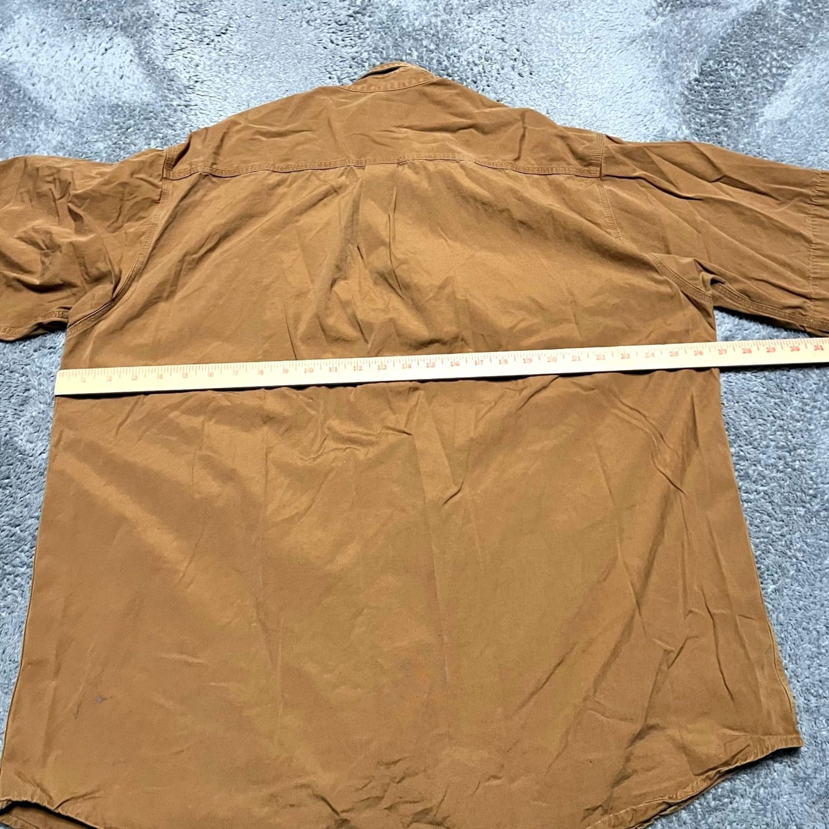 Carhartt Carhartt Tradesman Shirt Mens XL Tall Brown Short Sleeve Work Canvas S133 Size US XL / EU 56 / 4 - 4 Thumbnail
