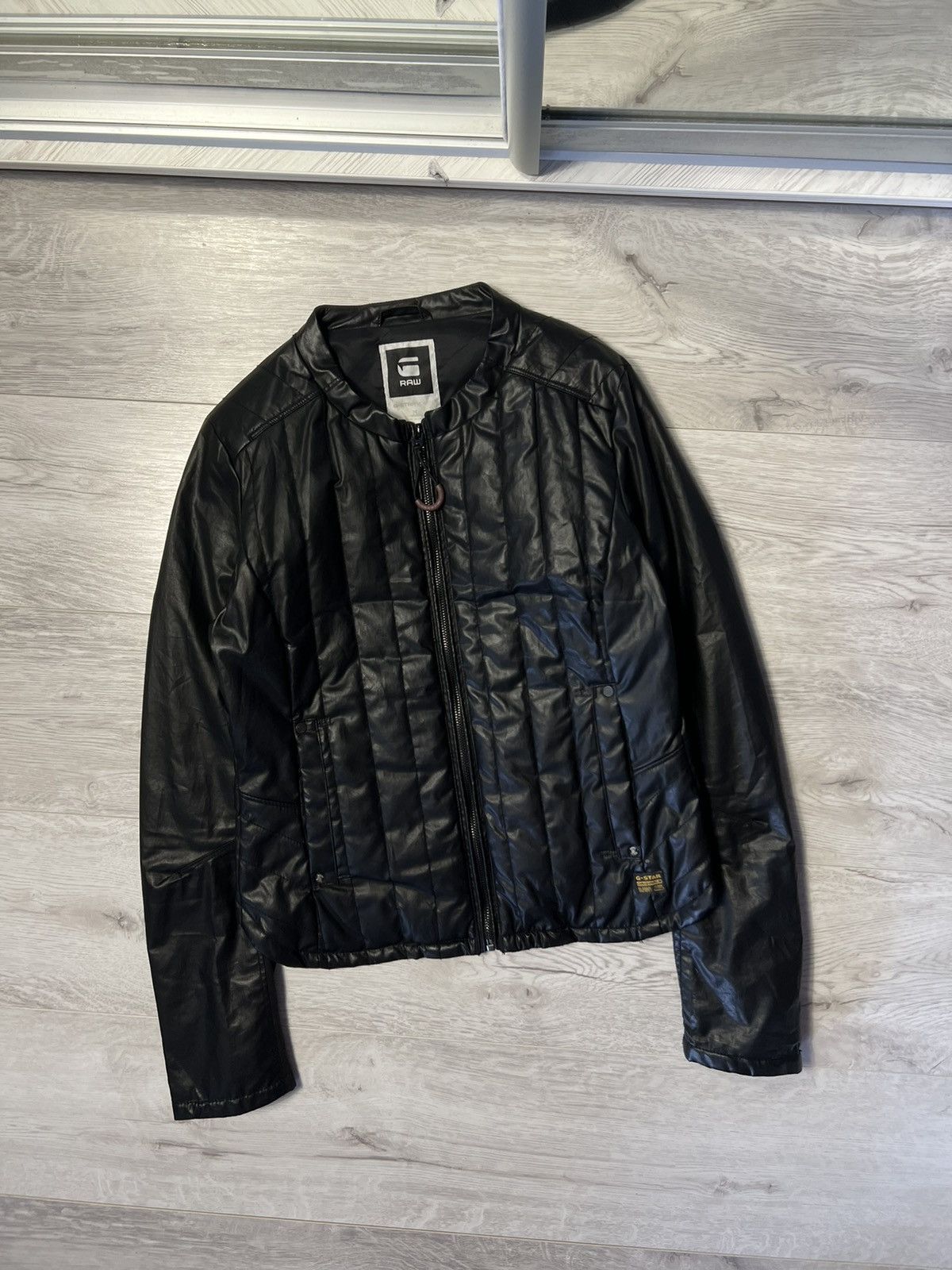 G-Star Vintage G-Star Raw Ocean Quilted Biker Jacket Women’s Size M Size M / US 6-8 / IT 42-44 - 1 Thumbnail