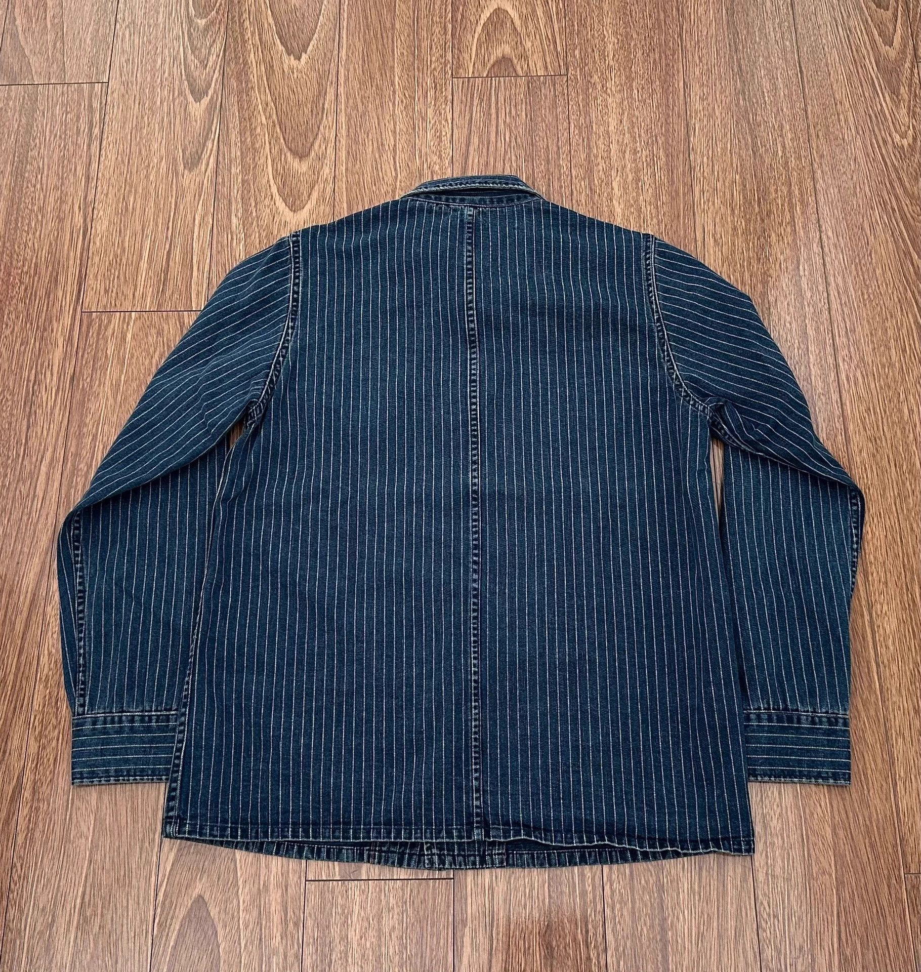 Visvim VISVIM TRAVAIL COVERALL WABASH DK indigo stripe 2 Size US M / EU 48-50 / 2 - 2 Thumbnail