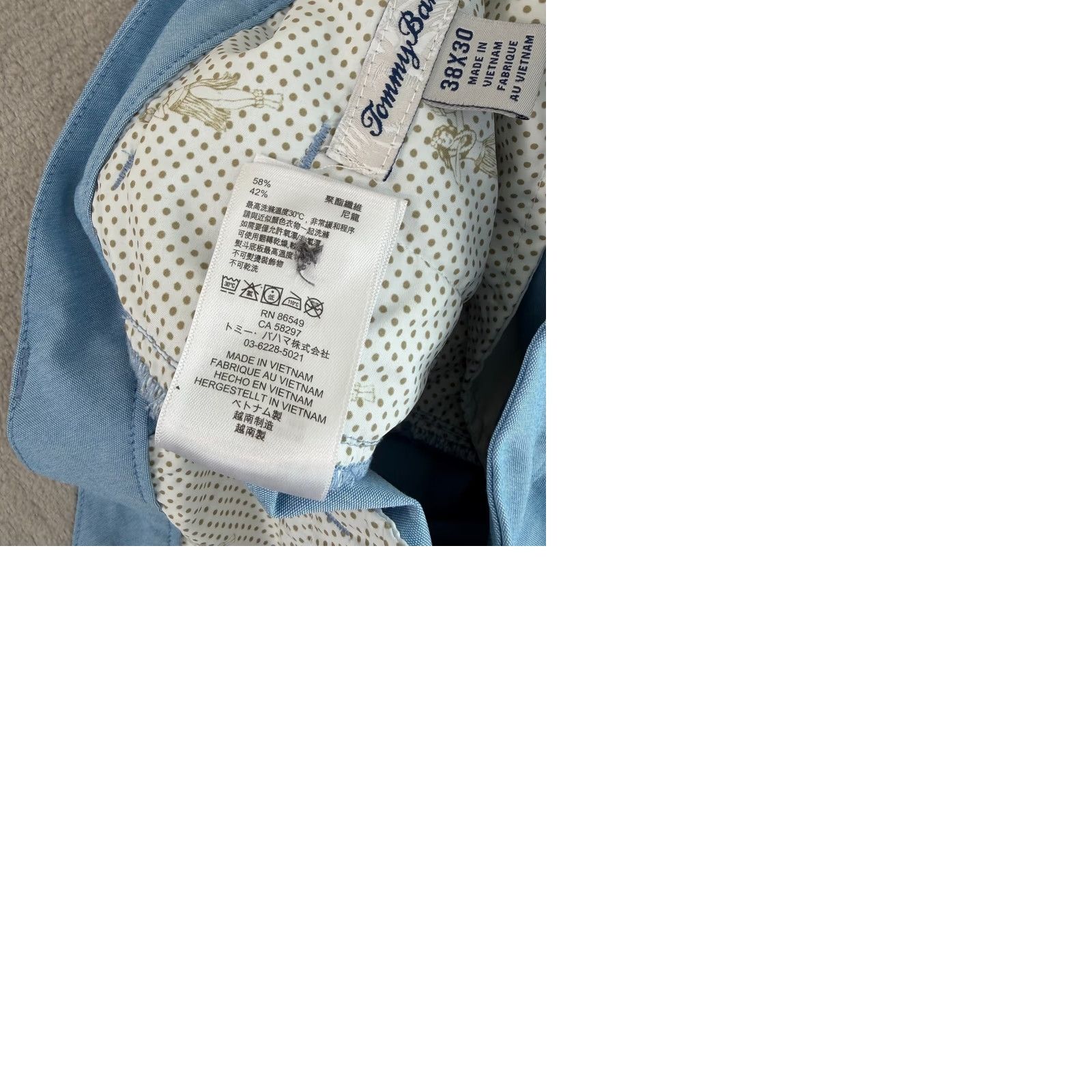 Tommy Bahama VINTAGE? No. Tommy Bahama Island Zone Performance Golf Pants in Sky Blue Men 38x28 Size US 38 / EU 54 - 9 Thumbnail