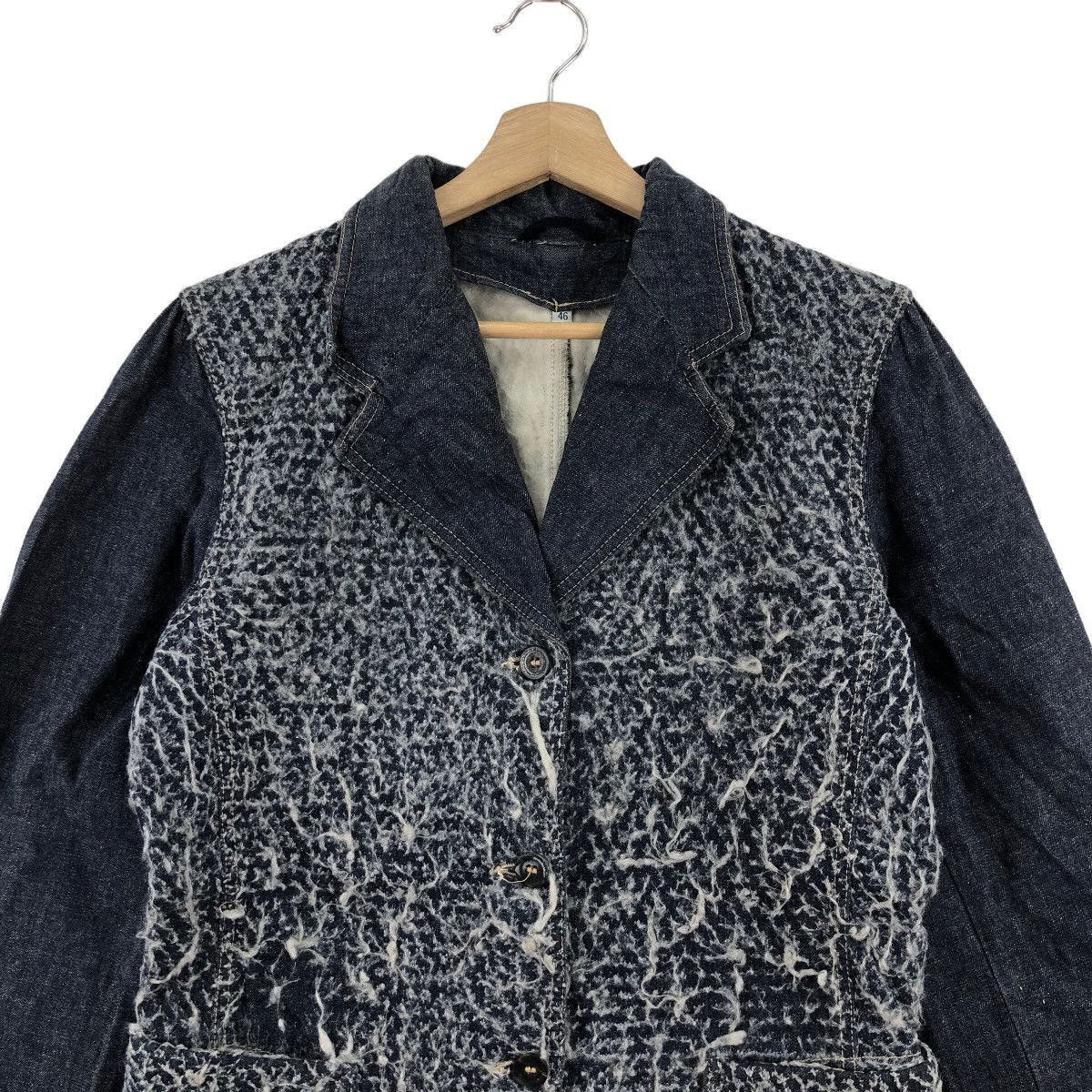 Marithe + Francois Girbaud MARITHE FRANCOIS GIRBAUD Denim Jacket Sherpa Design Size US M / EU 48-50 / 2 - 2 Thumbnail