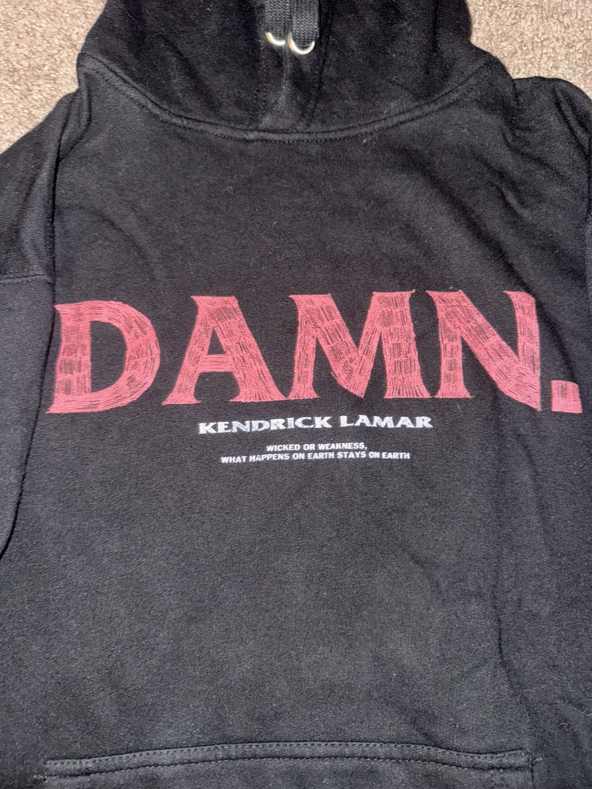 Kendrick Lamar Kendrick Lamar Damn Tour 2017 TDE Hoodie Size Large Size US L / EU 52-54 / 3 - 3 Thumbnail