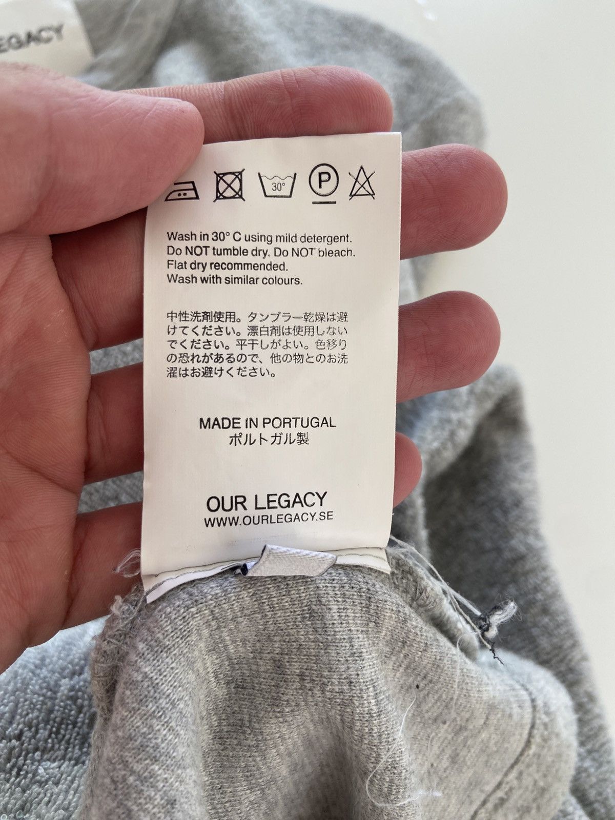 Our Legacy Our Legacy SS16 Terry Long Sleeve – Grey Melange Size US S / EU 44-46 / 1 - 5 Thumbnail