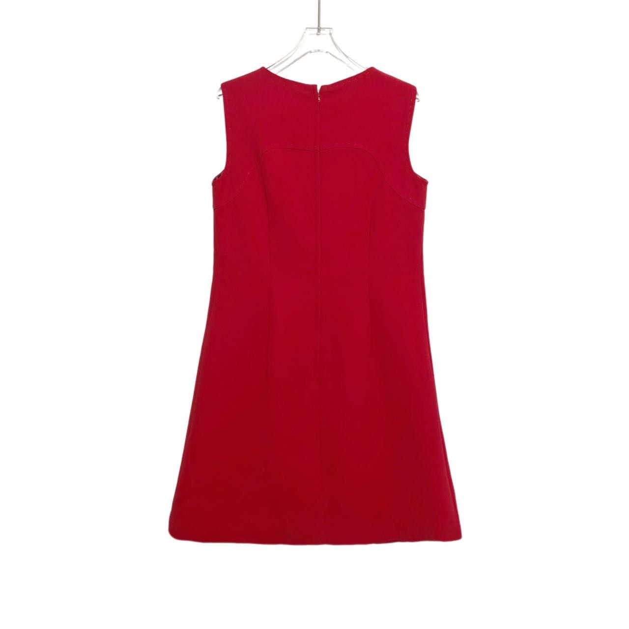Dolce & Gabbana Dolce&Gabbana Red Sleeveless Women Dress K26WX Size S / US 4 / IT 40 - 2 Thumbnail