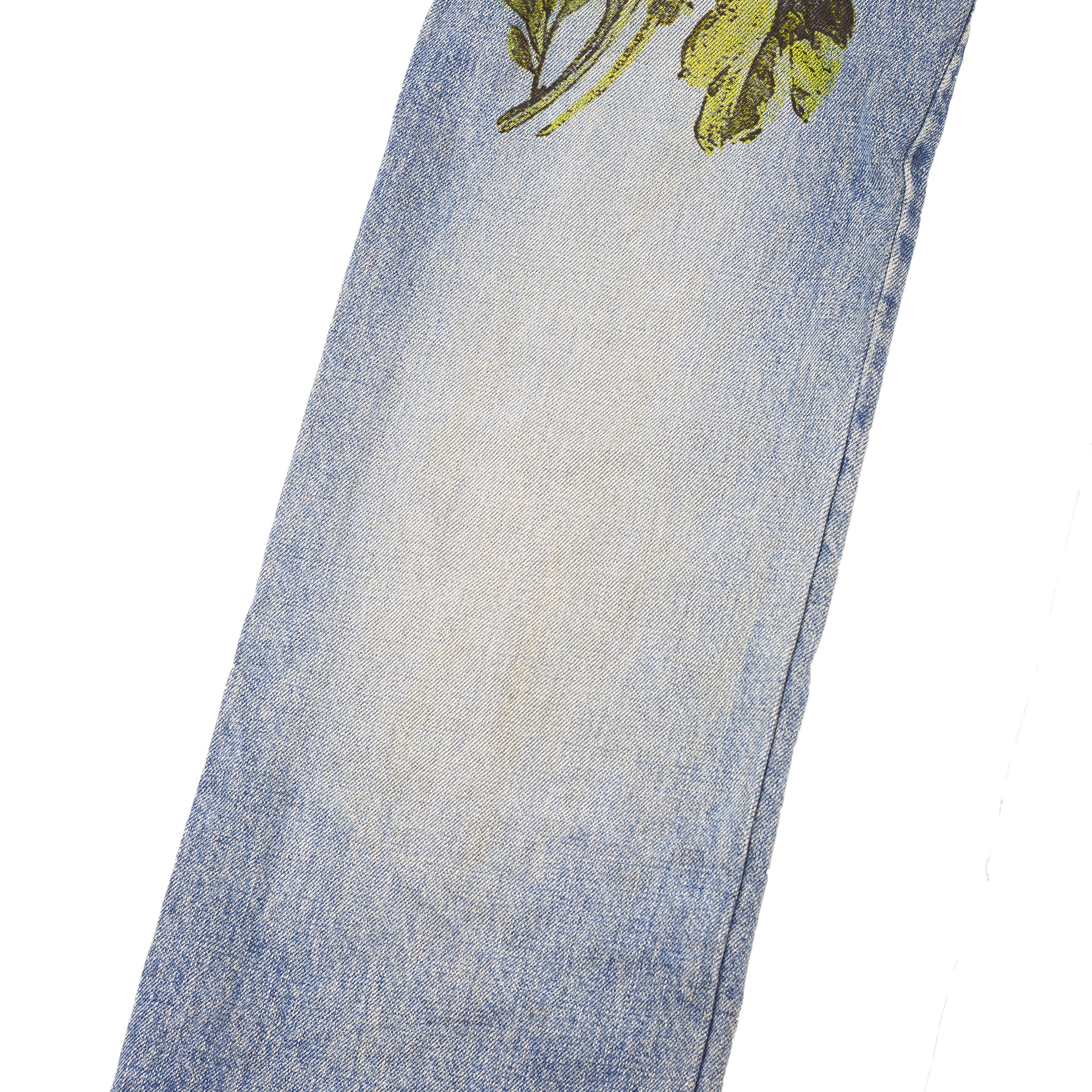 Roberto Cavalli Roberto Cavalli Flower Print Denim Vintage Jeans (M) Size US 28 / EU 44 - 7 Thumbnail