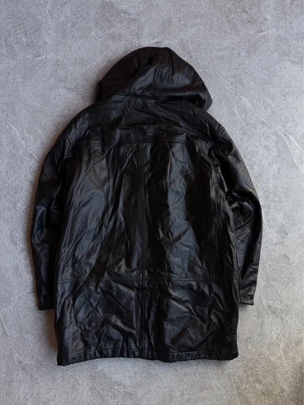 Other Vintage Calf Leather Fireman Clasp Hooded Jacket Size US M / EU 48-50 / 2 - 3 Thumbnail