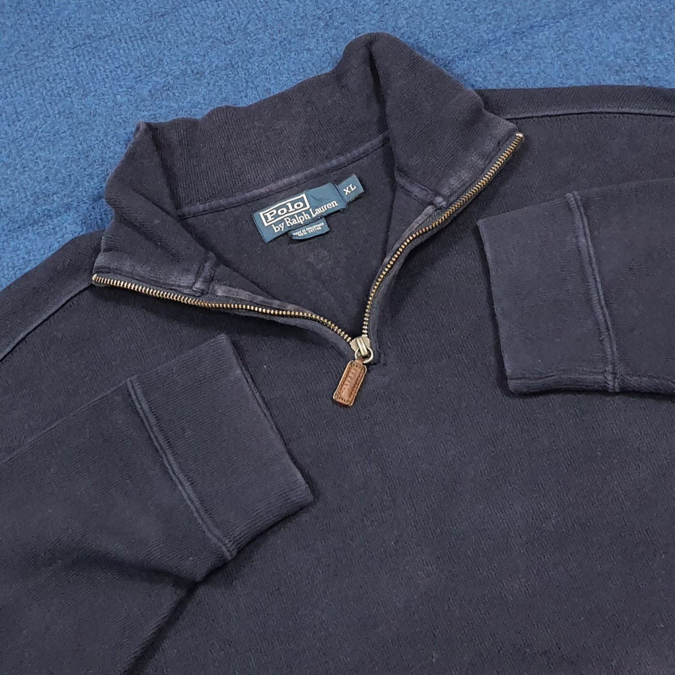 Polo Ralph Lauren Vintage Polo Ralph Lauren Quarter Zip Sweatshirt C288N24 Size US XL / EU 56 / 4 - 4 Thumbnail