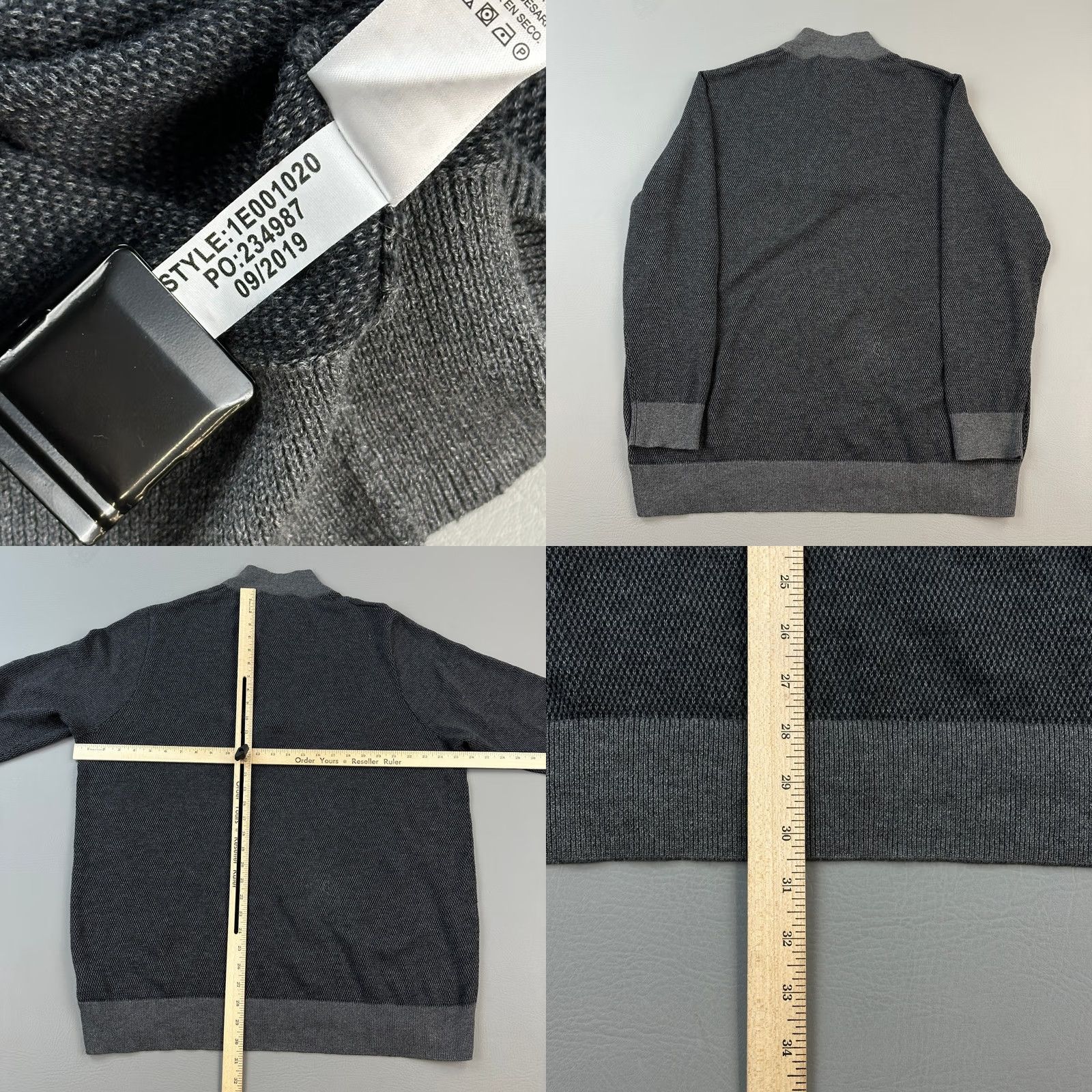 Vineyard Vines Vineyard Vines Hamilton Sweater Mens 2XL Gray Wool Blend 1/4 Zip Casual Preppy Shirt Mens Size US XXL / EU 58 / 5 - 8 Thumbnail