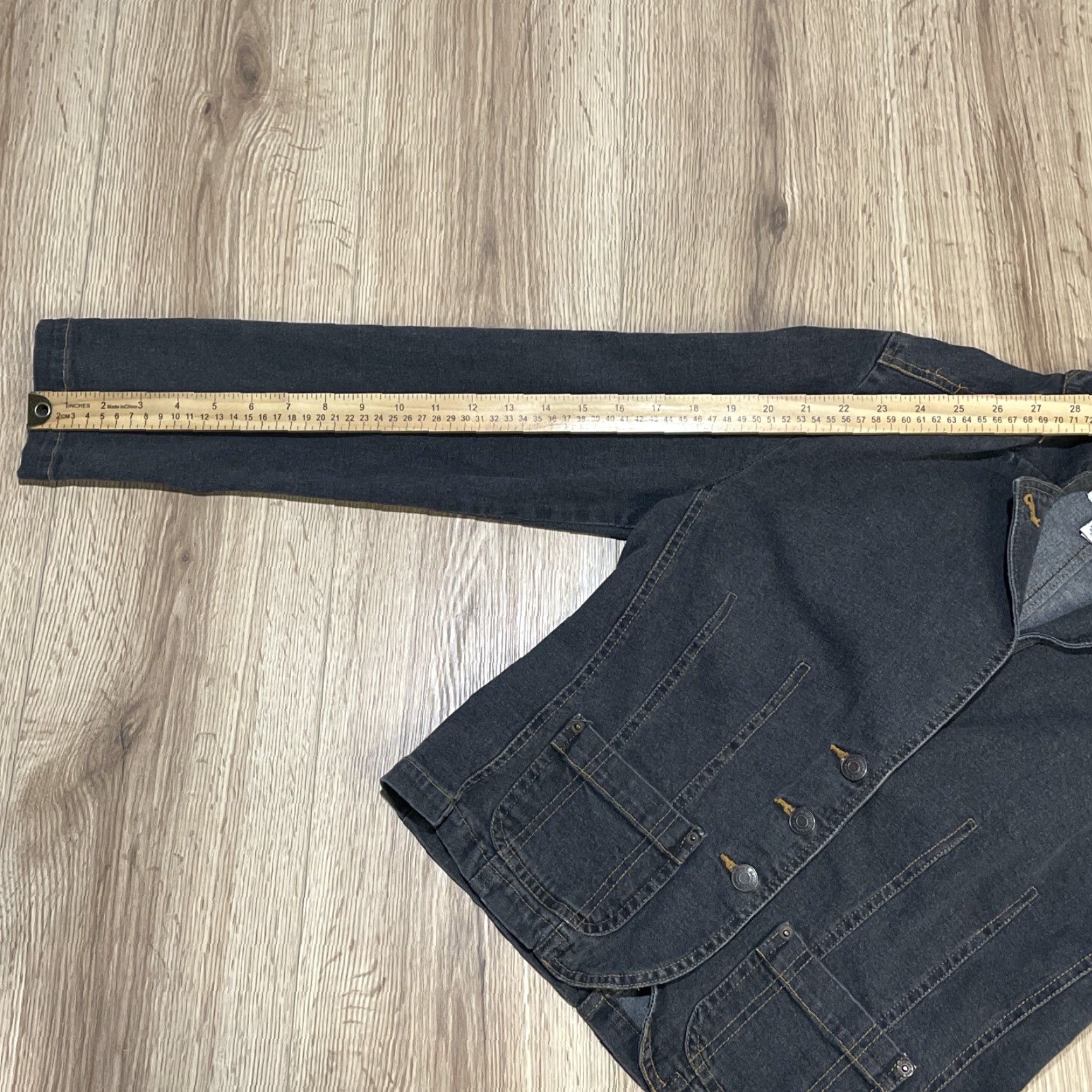 Vintage VINTAGE Duck Head Women’s Denim Jacket Casual Outerwear Fall Winter Spring Black Medium Size 32" / US 10 / IT 46 - 7 Thumbnail