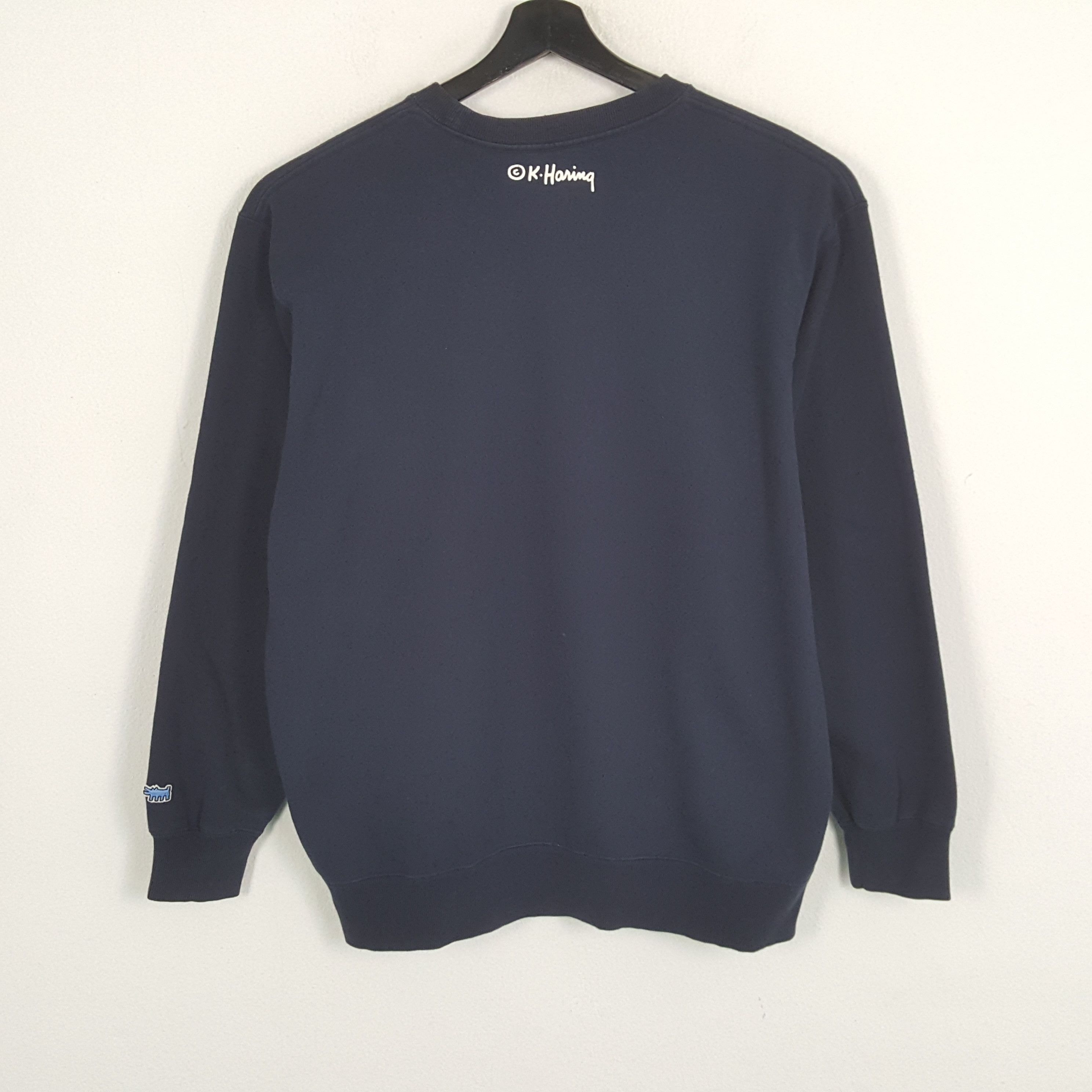 Japanese Brand × Keith Haring × Vintage KEITH HARING Center Design Streetwear Style Sweatshirt Size US L / EU 52-54 / 3 - 3 Thumbnail