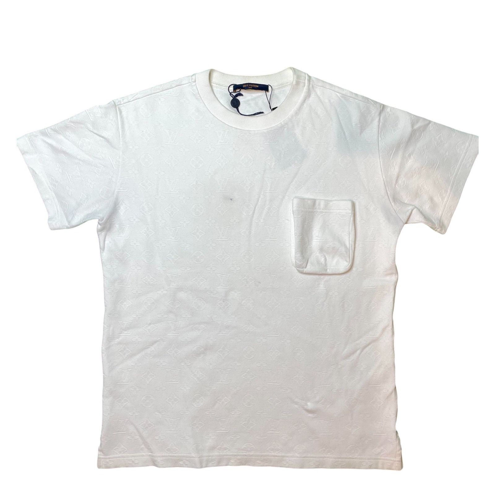 Louis Vuitton LV Monogram Pocket T-Shirt White Size US S / EU 44-46 / 1 - 1 Thumbnail