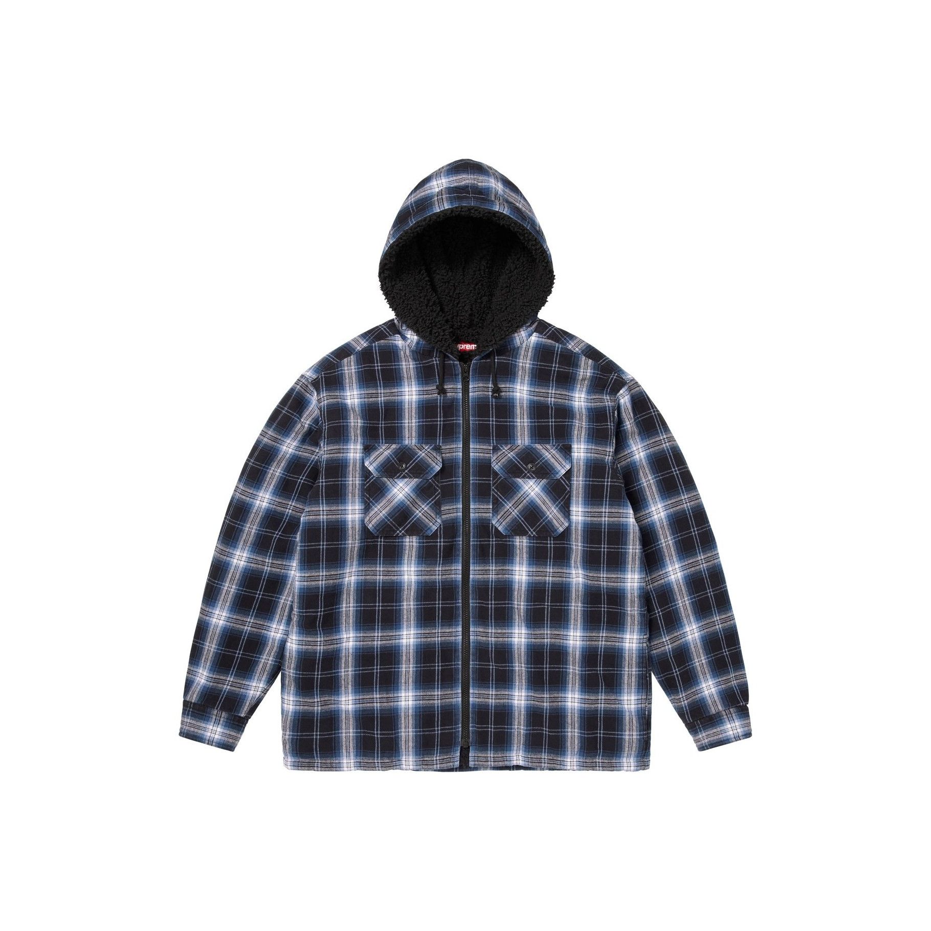 Dickies × Supreme Supreme Dickies Plaid Hooded Zip Up Shirt | Grailed