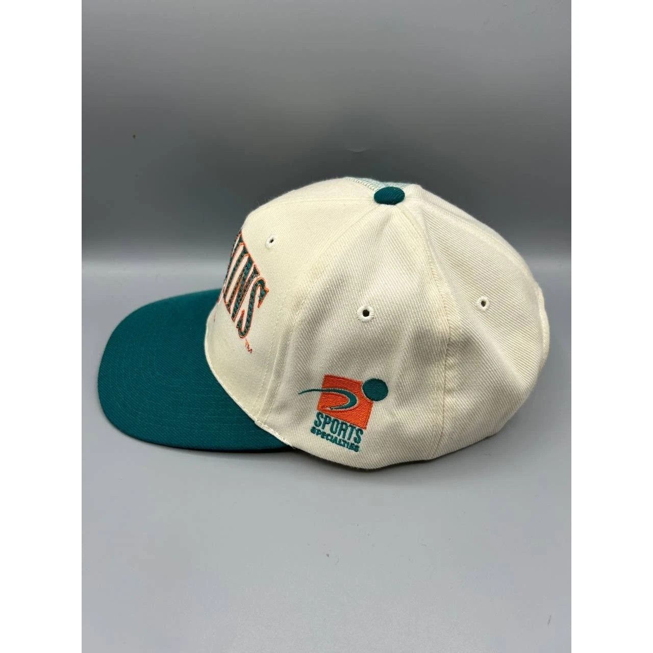 Sports Specialties Vintage Miami Dolphins Hat Men White Blue NFL Snap Back Cap Size ONE SIZE - 7 Thumbnail